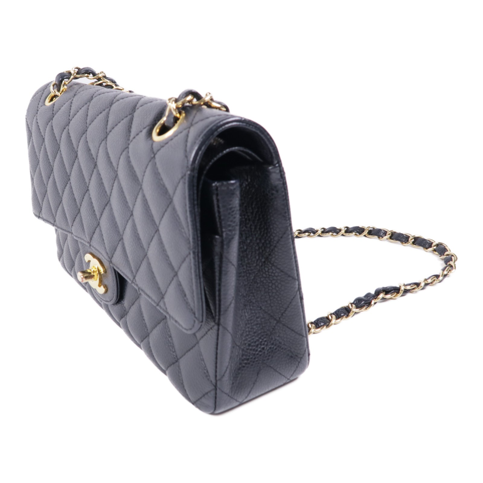CHANEL 牛皮皮革Classic 25金扣鏈帶肩背袋