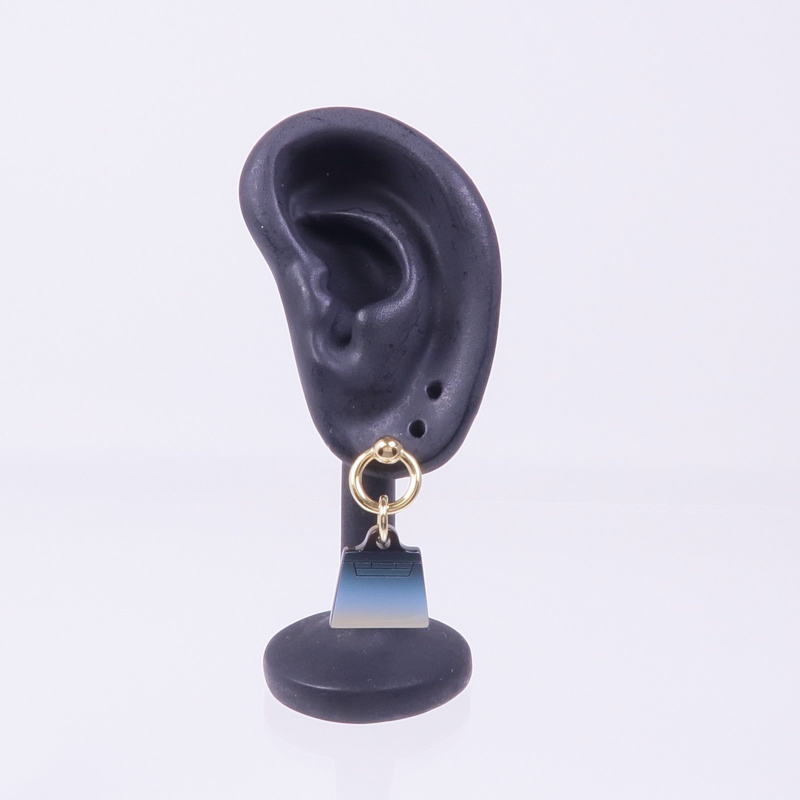 HERMES 水牛角/金屬Amulette Maroquinier Earrings耳環