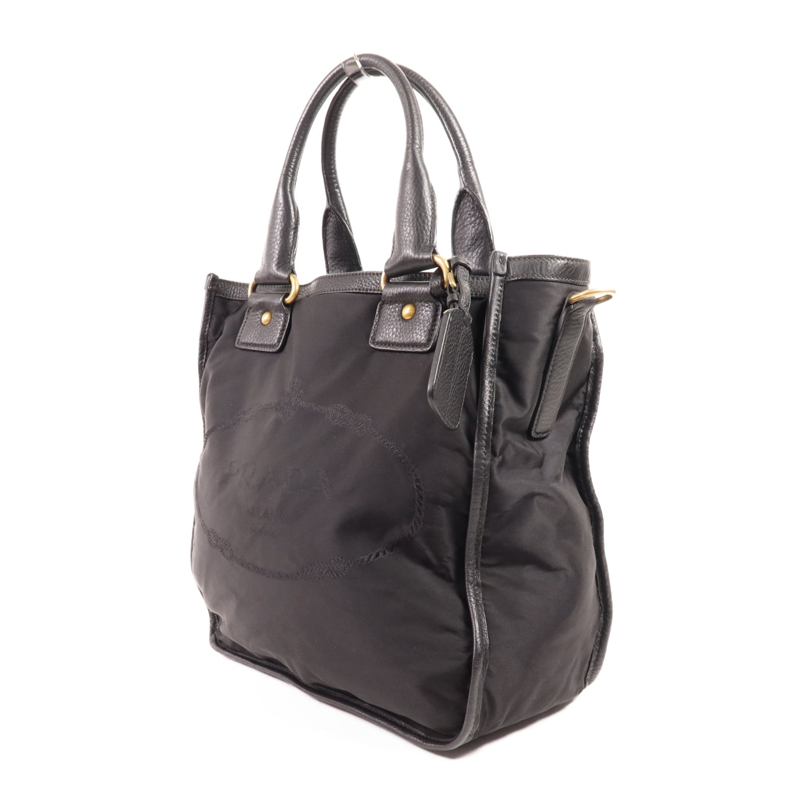 PRADA 尼龍Hand Bag金扣手挽袋
