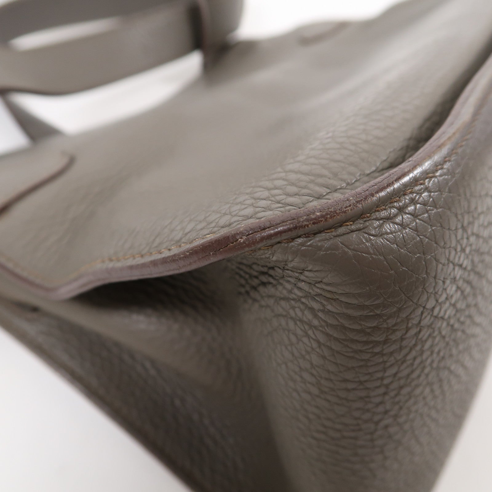 HERMES PHW Jypsiere 31 Shoulder Bag Taurillon Clemence Leather Stamp Q 8F Etain