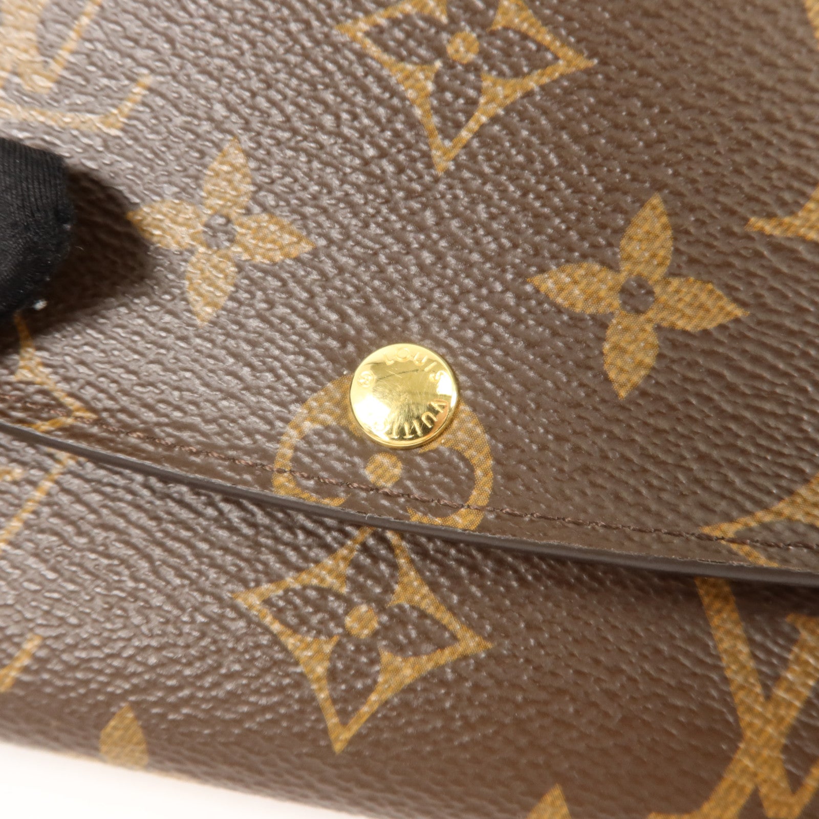 LOUIS VUITTON Monogram Emilie金扣長錢包