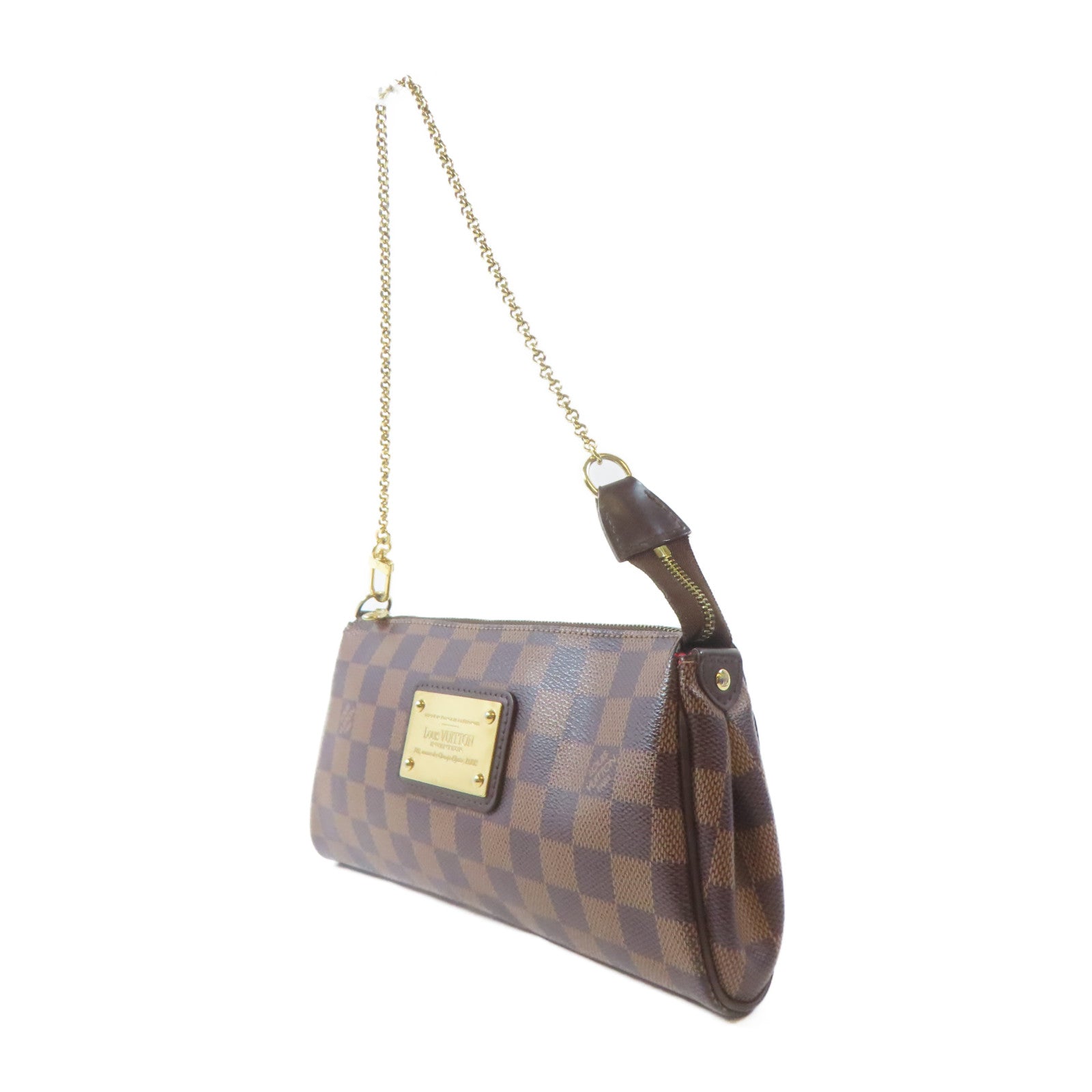 LOUIS VUITTON 【激減優惠】Damier Eva金扣手挽肩背兩用袋啡色
