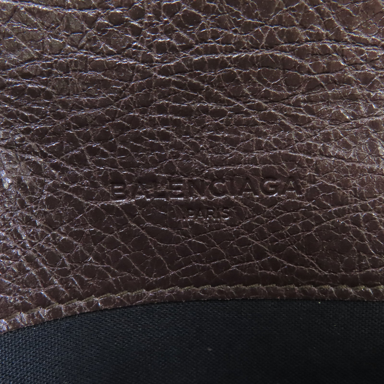 BALENCIAGA 羊皮皮革Giant Money Long Wallet金扣長錢包啡色