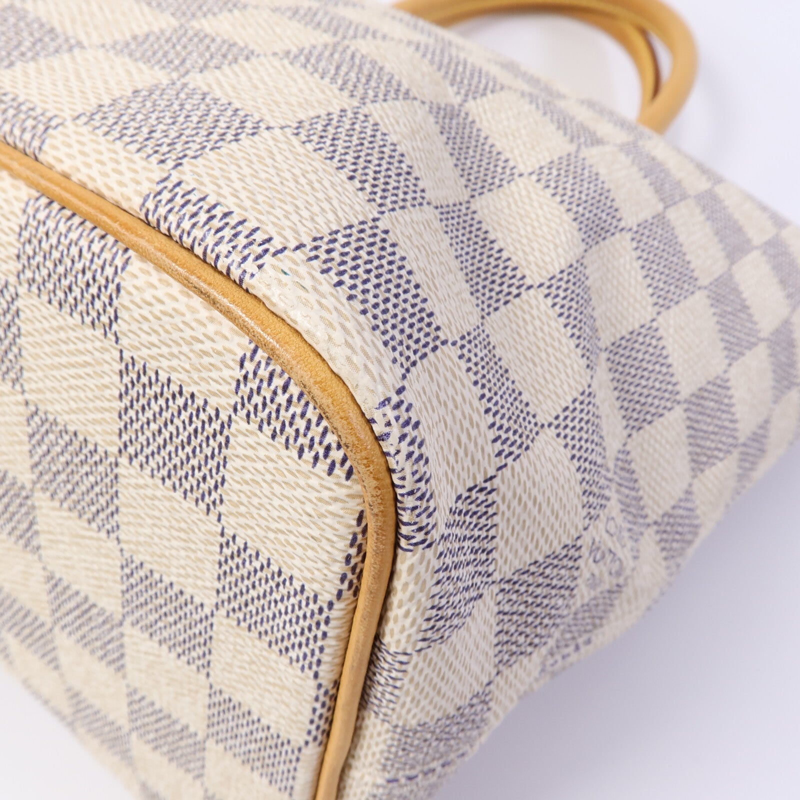 LOUIS VUITTON 【激減優惠】Damier Azur Saleya PM金扣手挽袋