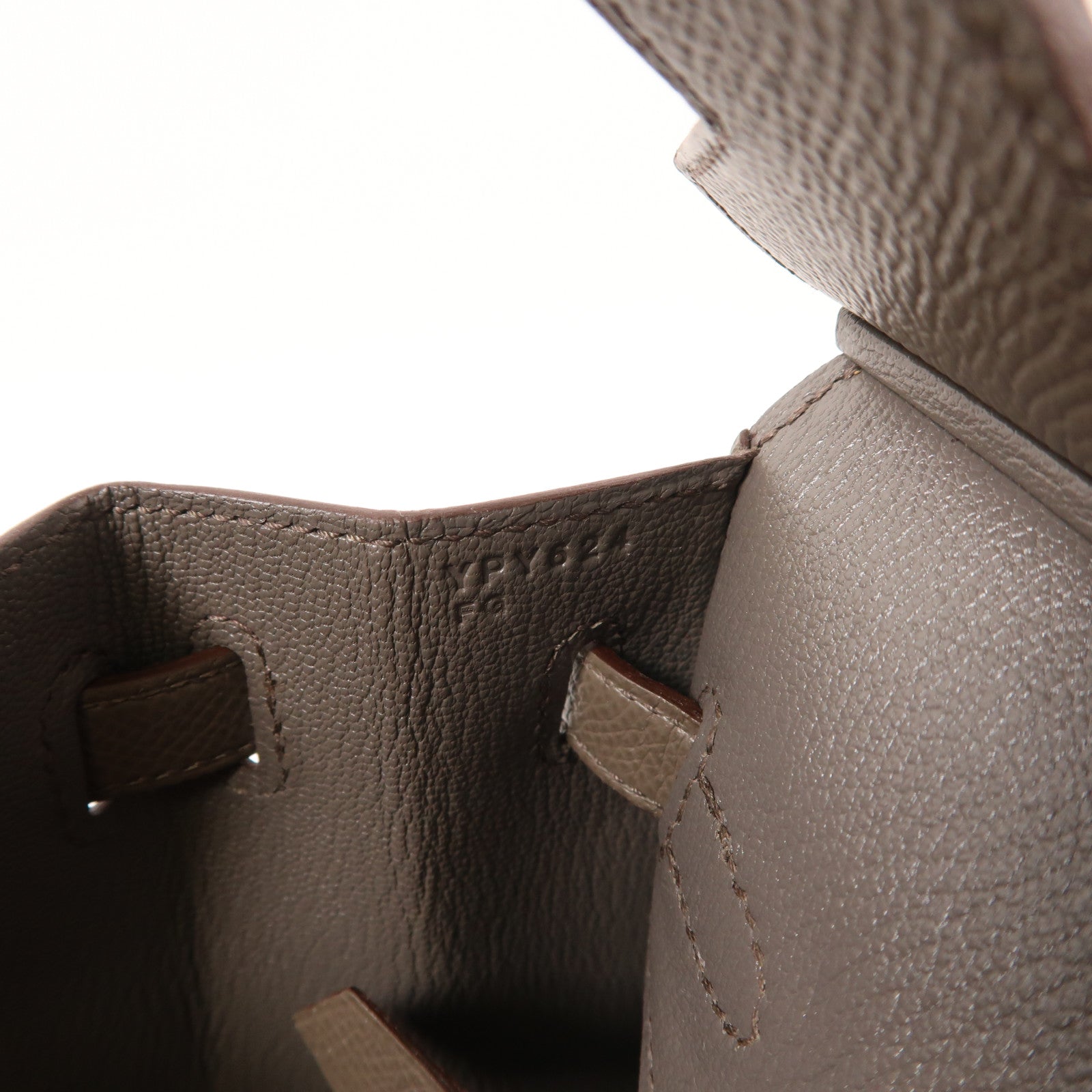 HERMES Epsom皮革Birkin 25金扣手挽袋
