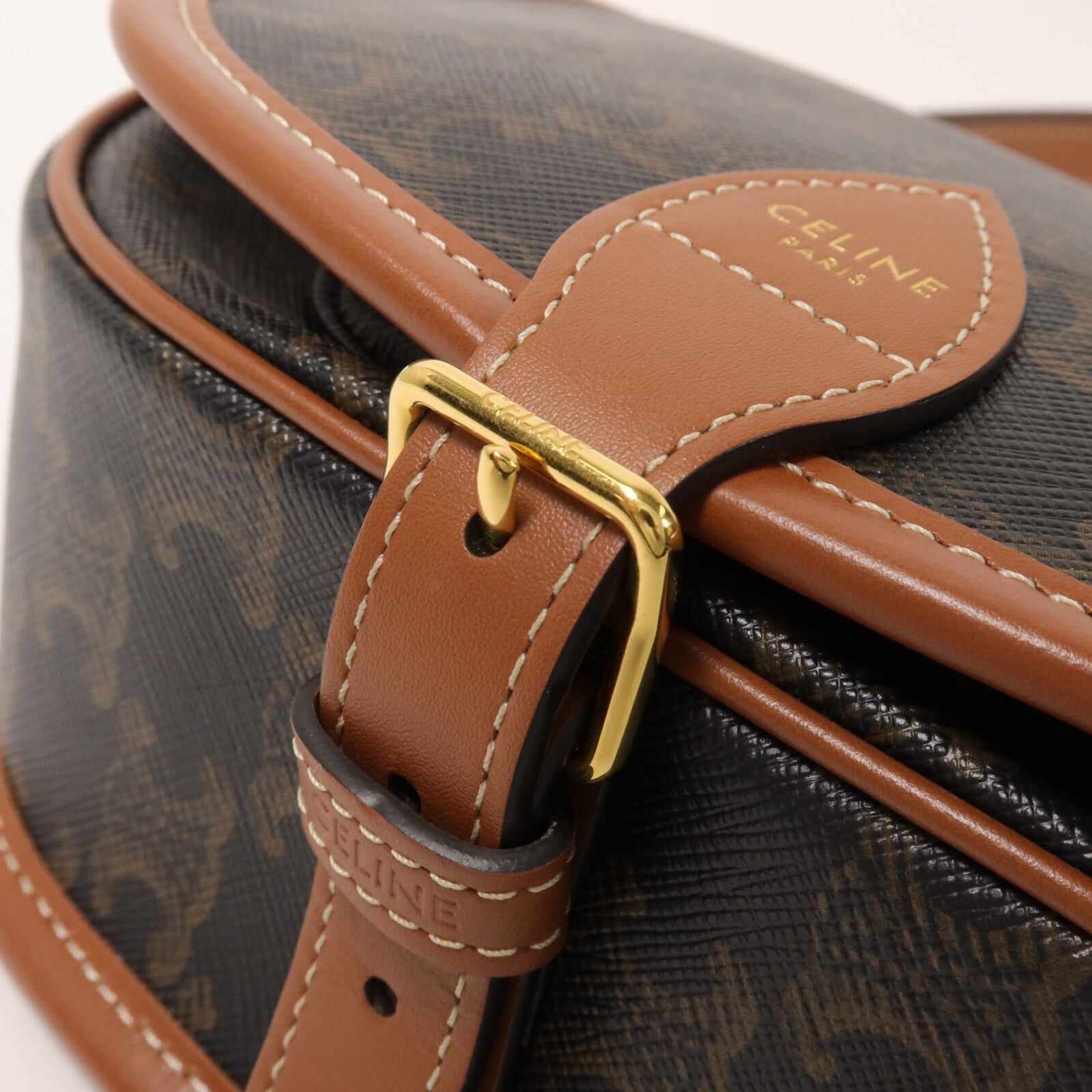 CELINE 塗層帆布Folco Medium肩背袋