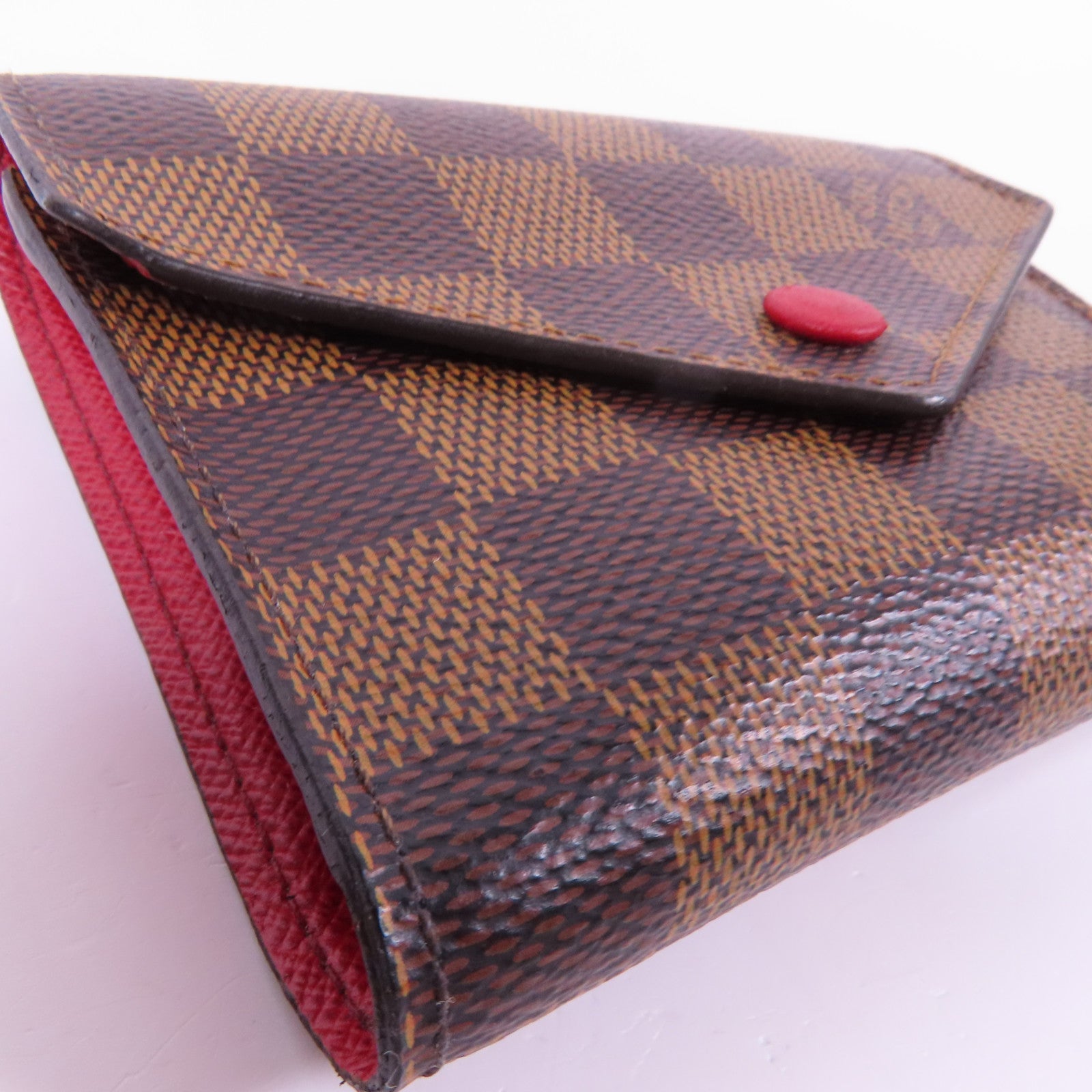 LOUIS VUITTON Damier Victorine Wallet金扣銀包