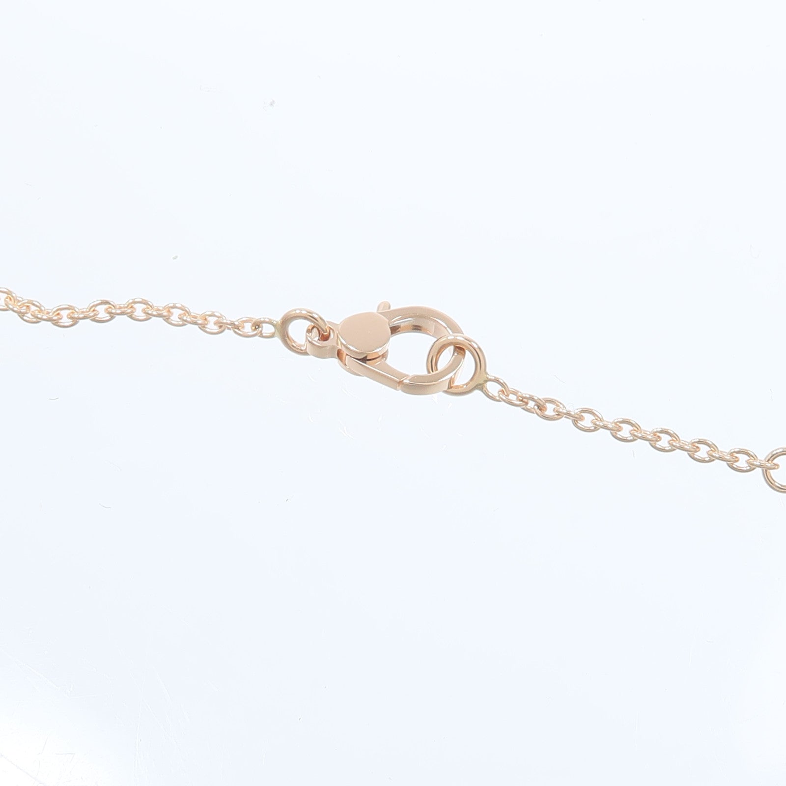 HERMES 18K玫瑰金Finesse Pendant鑽石項鍊