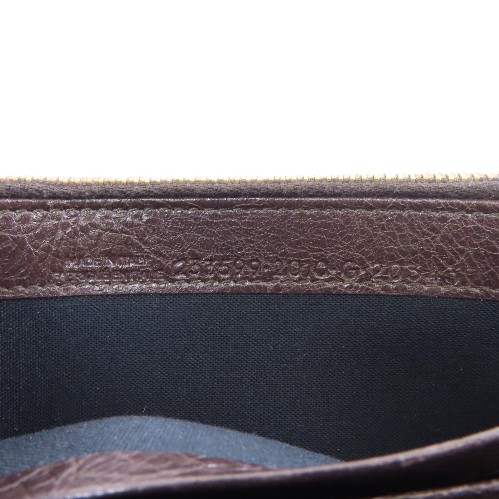 BALENCIAGA 羊皮皮革Giant Money Long Wallet金扣長錢包啡色