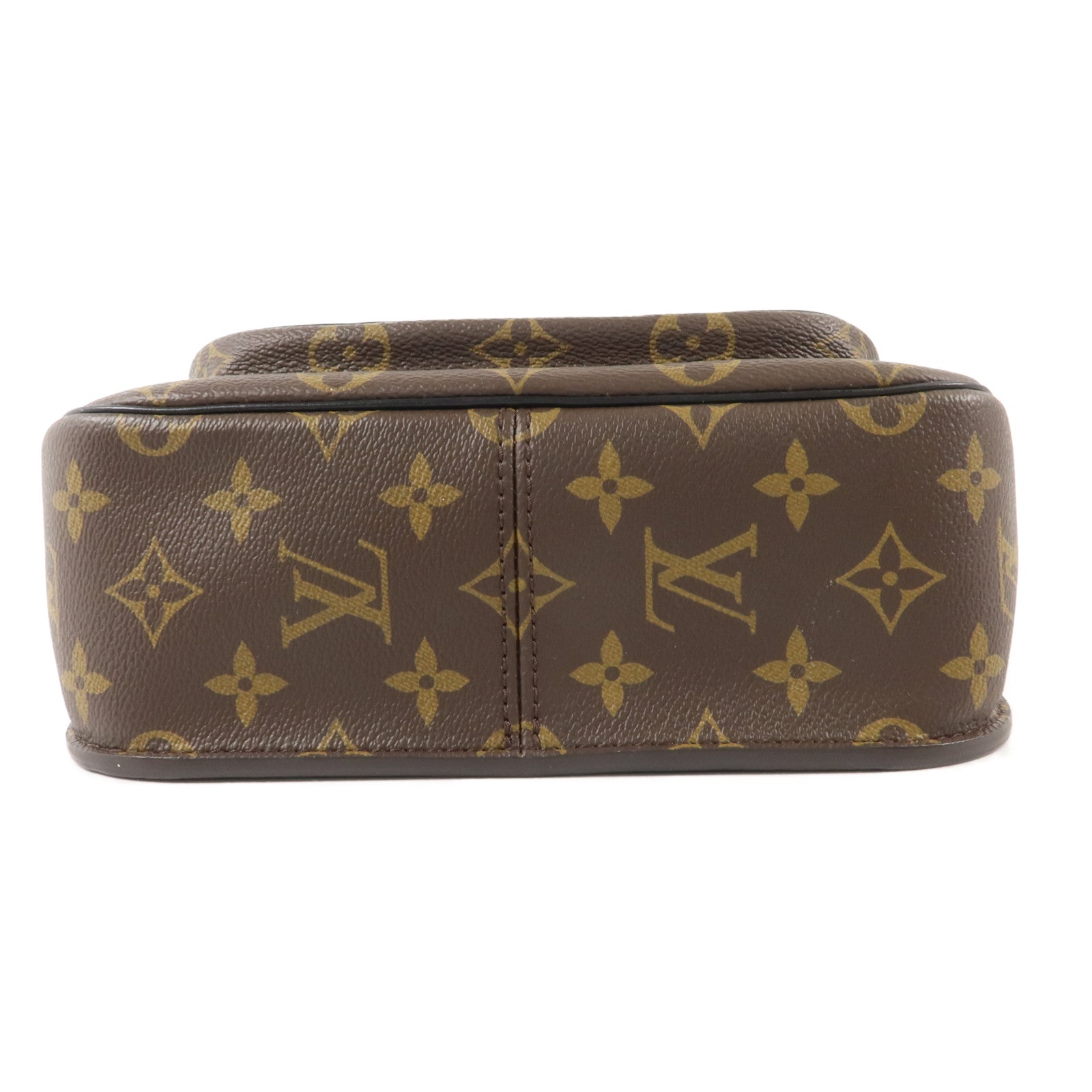 LOUIS VUITTON Monogram Passy金扣肩背袋棕色