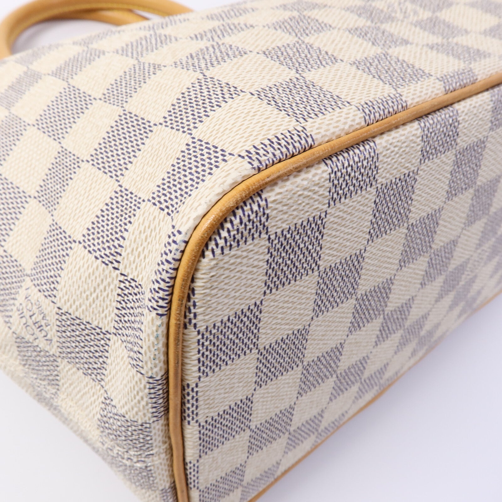 LOUIS VUITTON 【激減優惠】Damier Azur Saleya PM金扣手挽袋