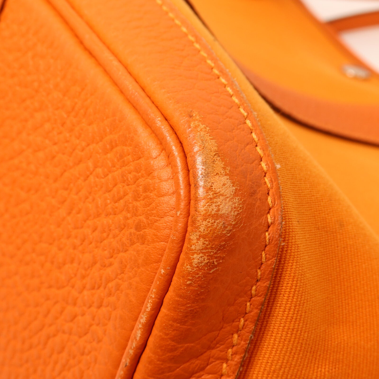 HERMES 帆布Garden Party PM手挽袋Orange