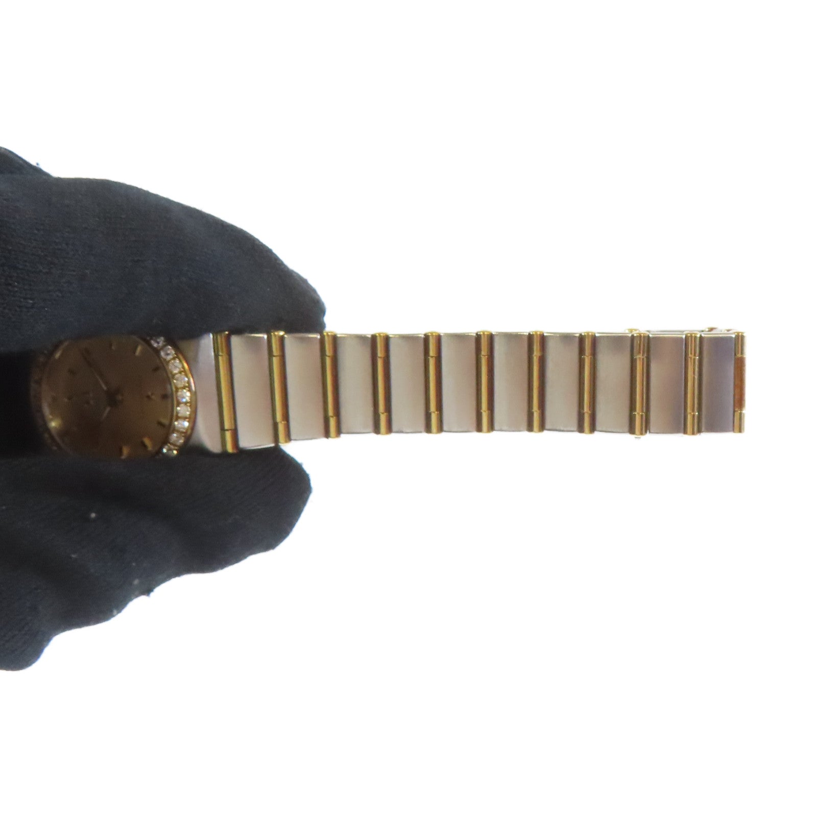OMEGA 18K黃金/不鏽鋼Constellation My Choice石英機芯手錶金色#17cm