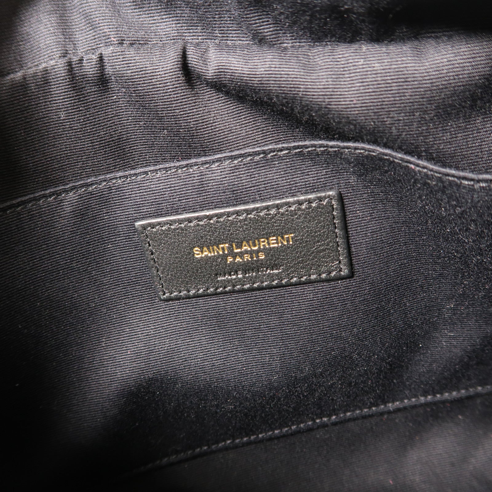 SAINT LAURENT 斜紋牛皮皮革Shoulder Bag金扣肩背袋酒紅色