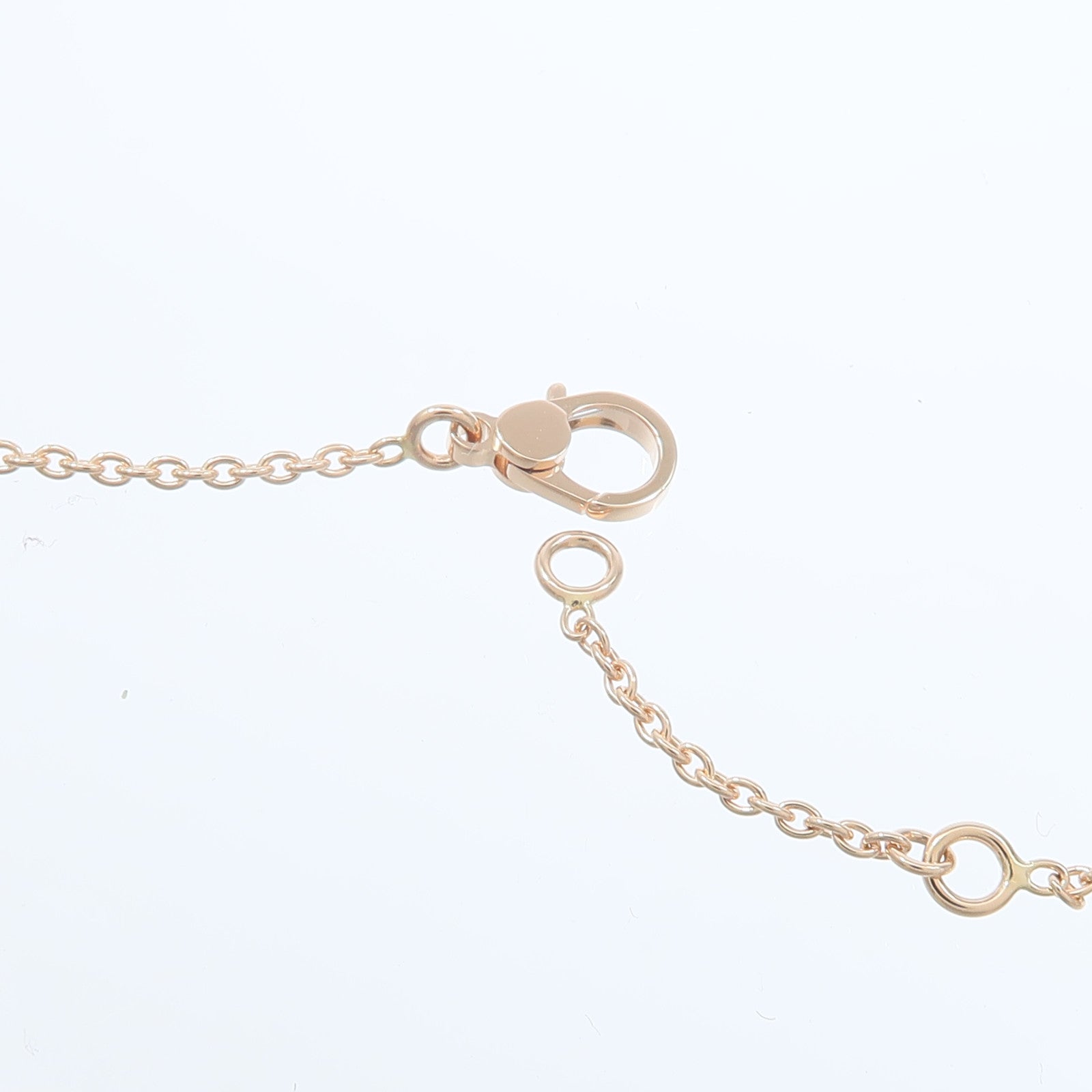 HERMES 18K玫瑰金Finesse Pendant鑽石項鍊
