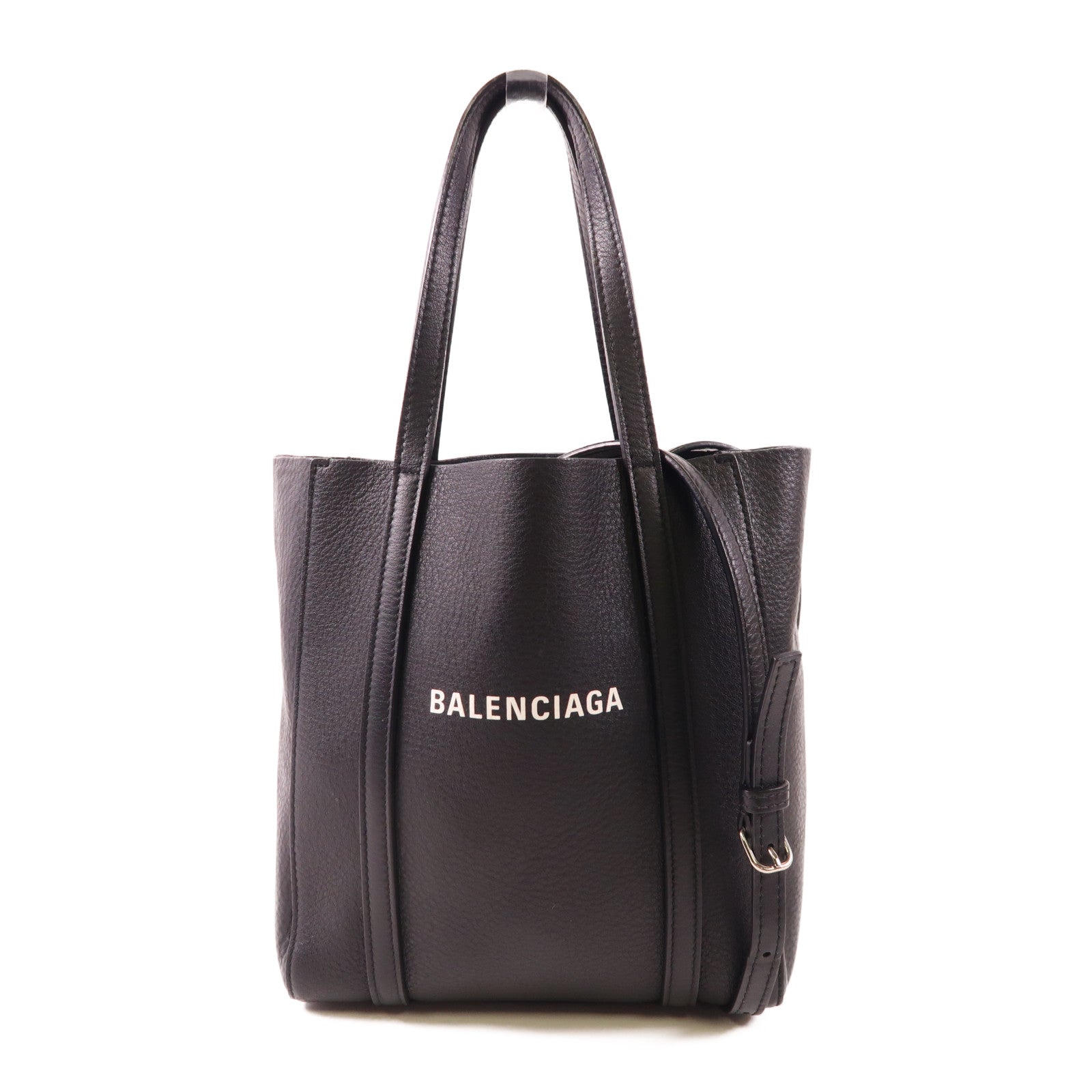 BALENCIAGA 2 Way Shoulder Bag 551815 Calfskin Leather Black