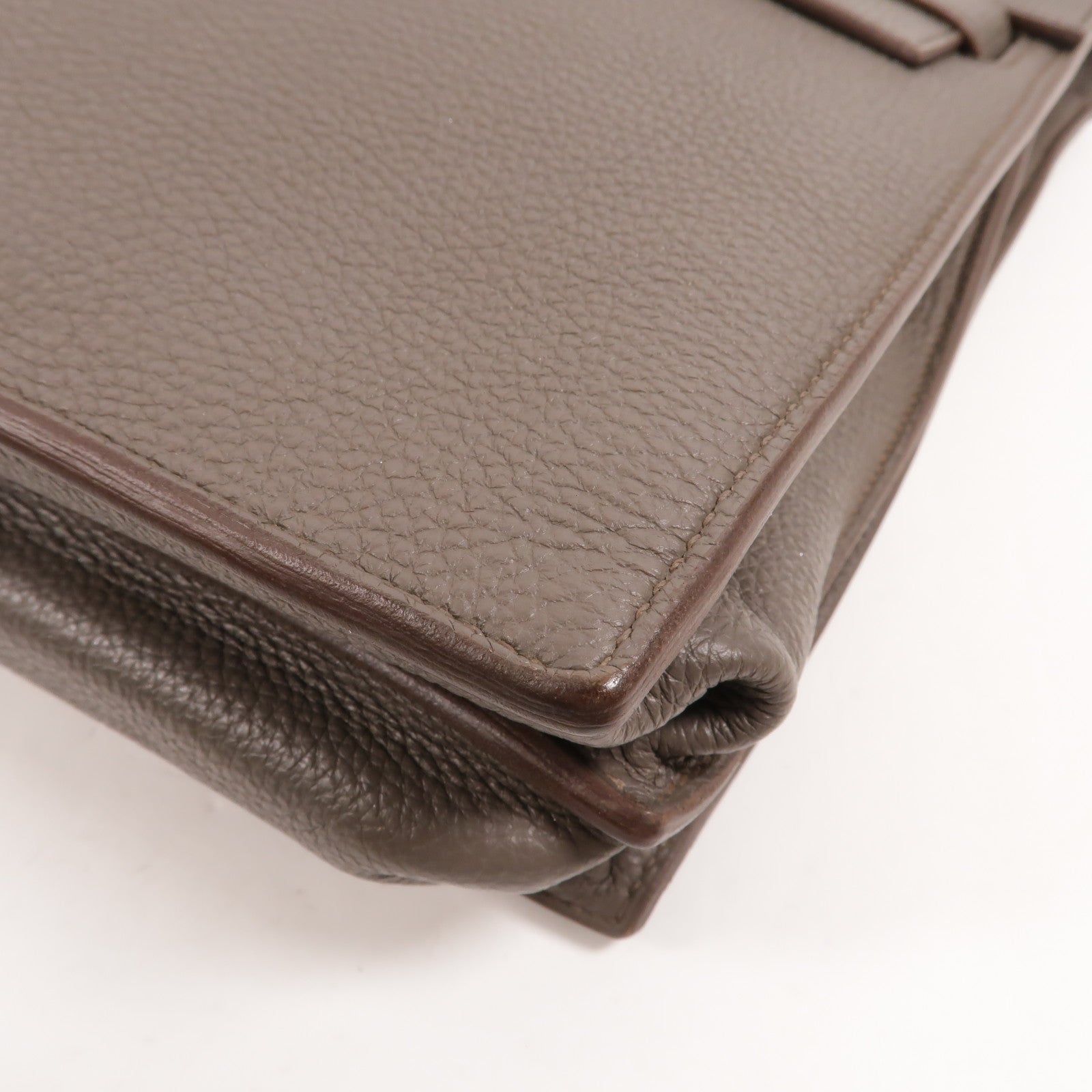 HERMES Togo皮革Kelly Depeches 34公事包Etain