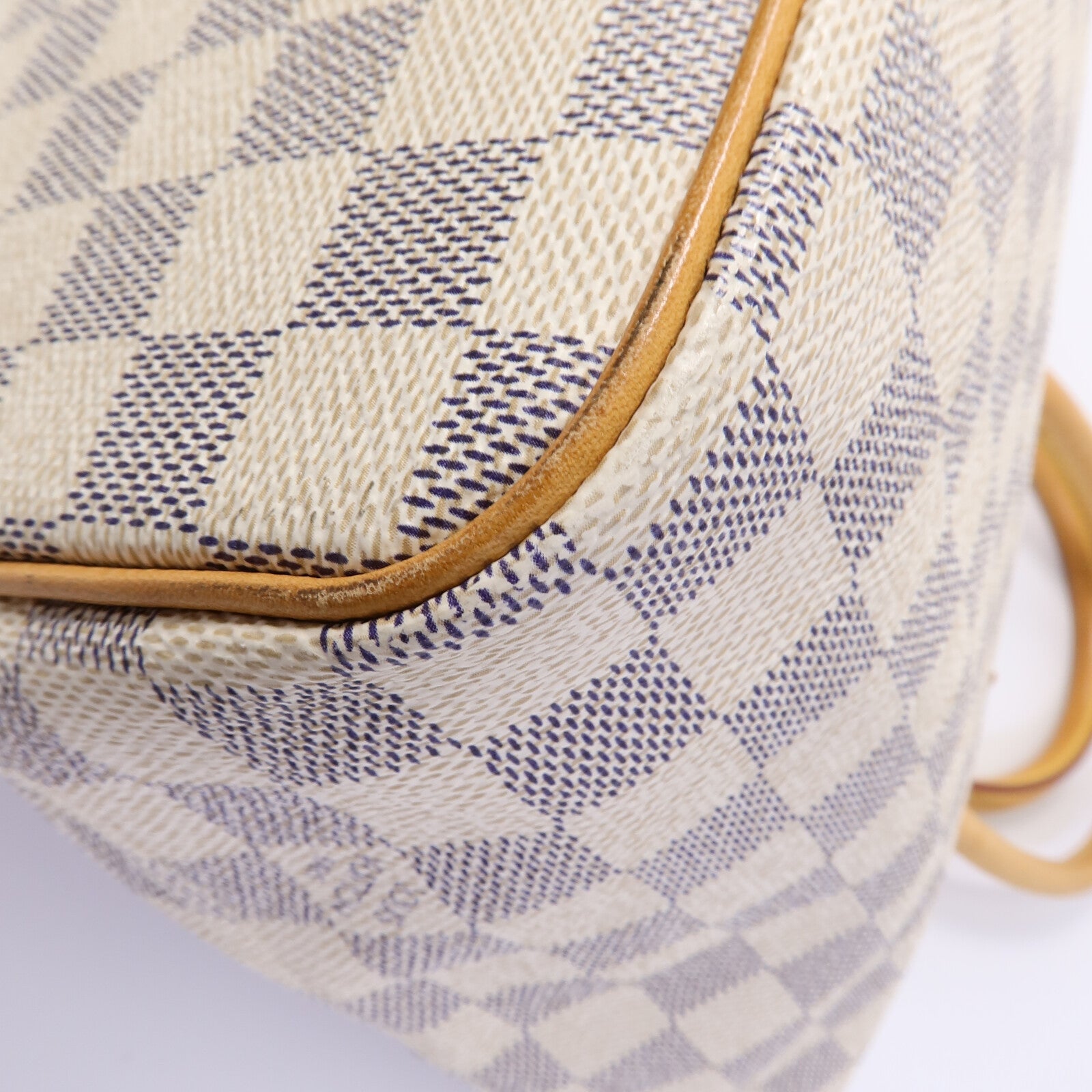LOUIS VUITTON 【激減優惠】Damier Azur Saleya PM金扣手挽袋