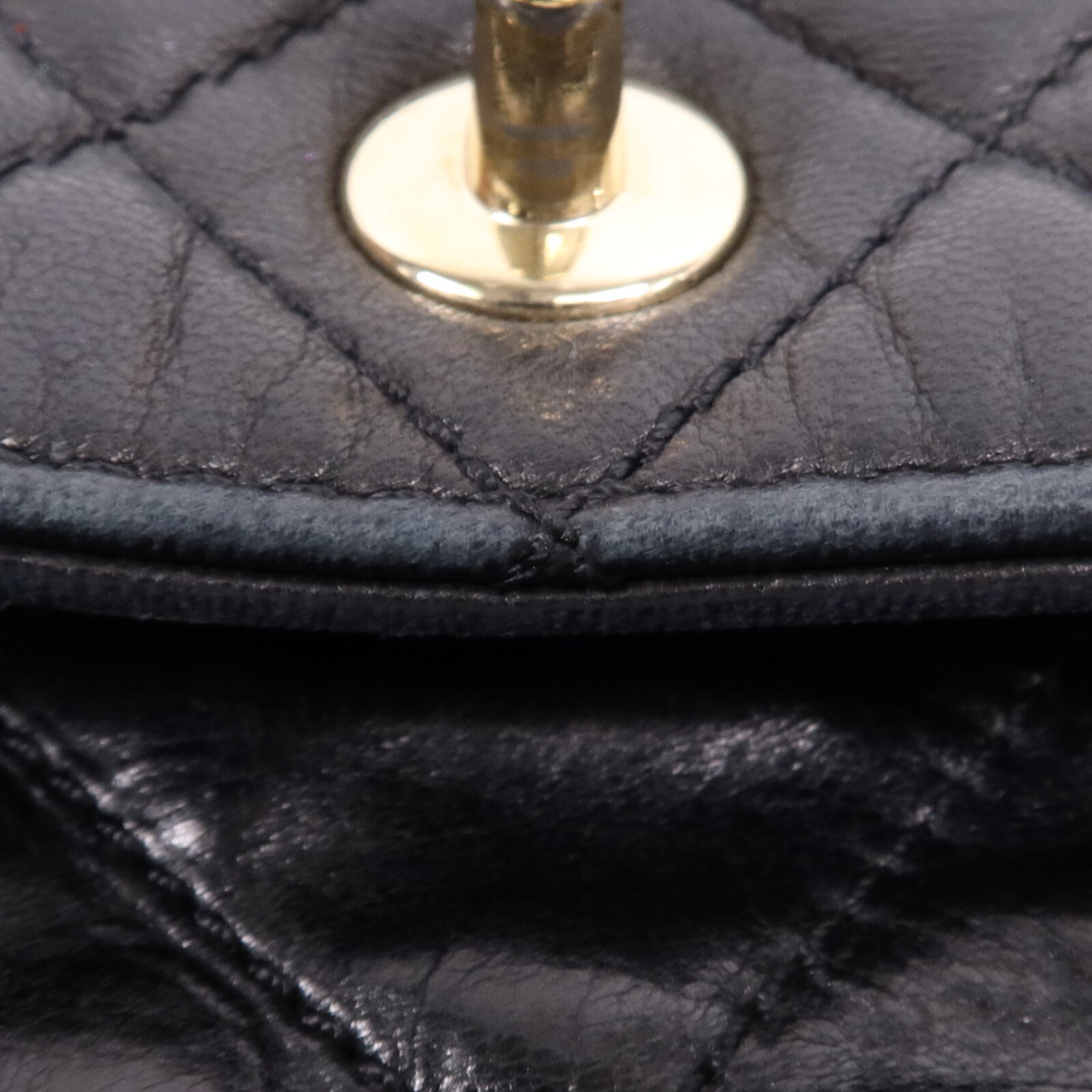 CHANEL 牛皮皮革Tote Bag金扣鏈帶肩背袋