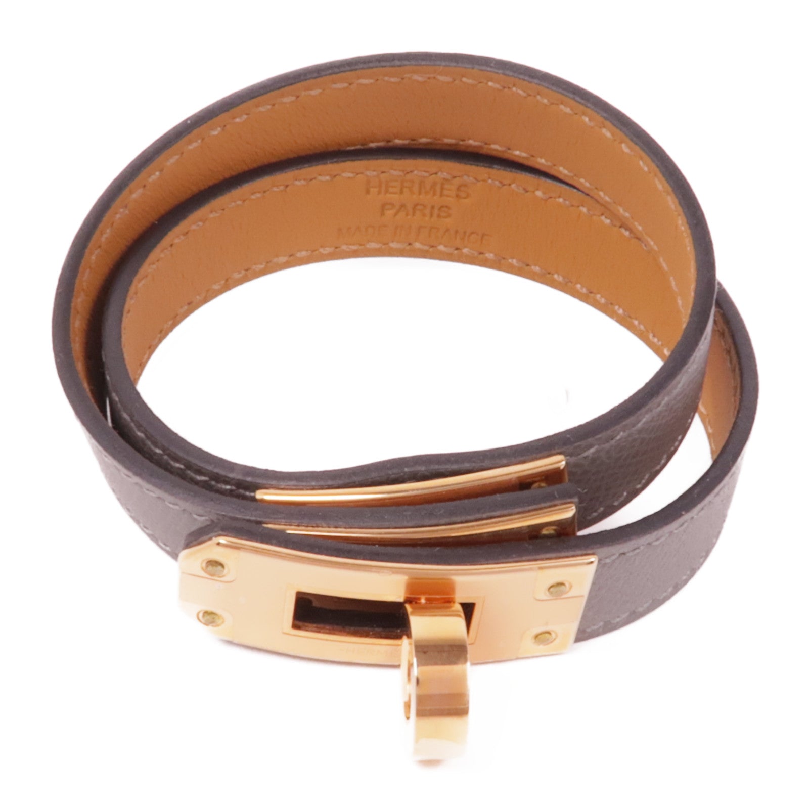 HERMES Epsom皮革Kelly Double Tour 手鐲