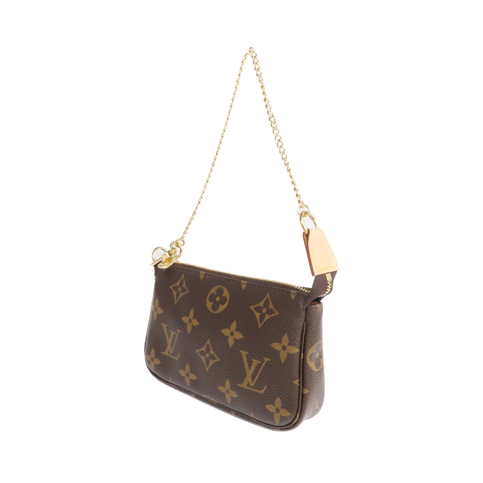LOUIS VUITTON Monogram Mini Pochette Accessoires金扣手挽袋