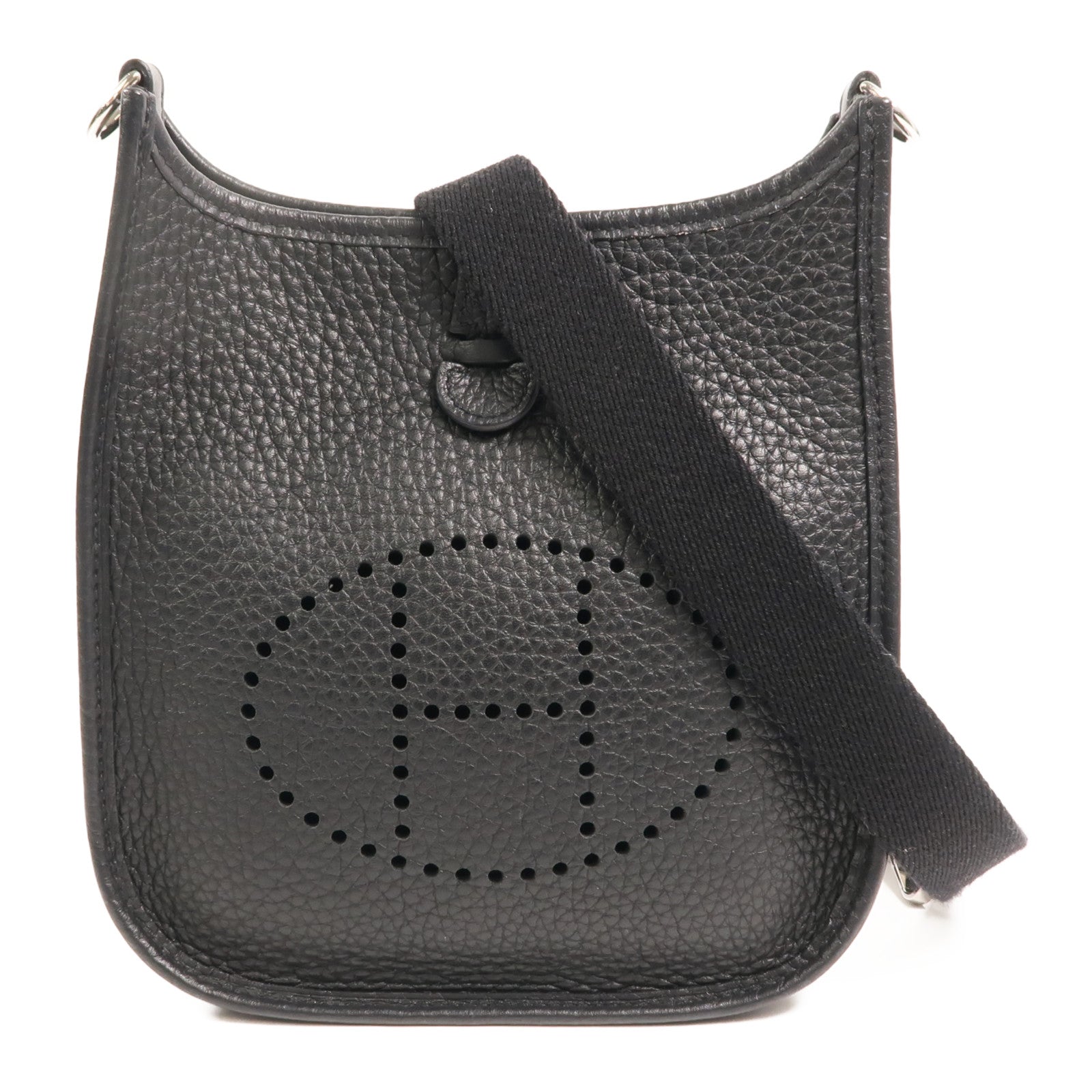 HERMES Clemence皮革Evelyne TPM肩背袋Noir
