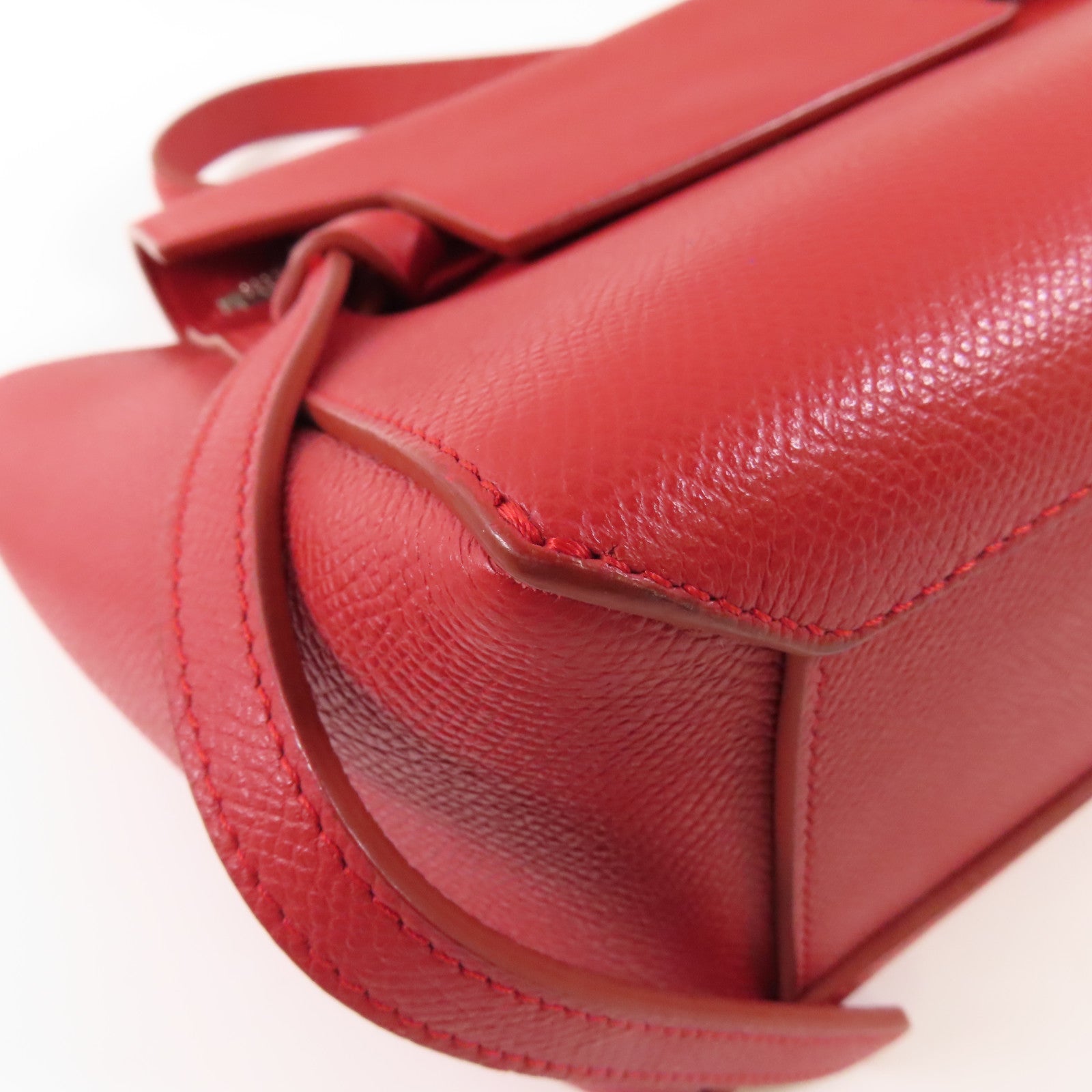 CELINE 牛皮皮革Belt Bag銀扣手挽肩背兩用袋