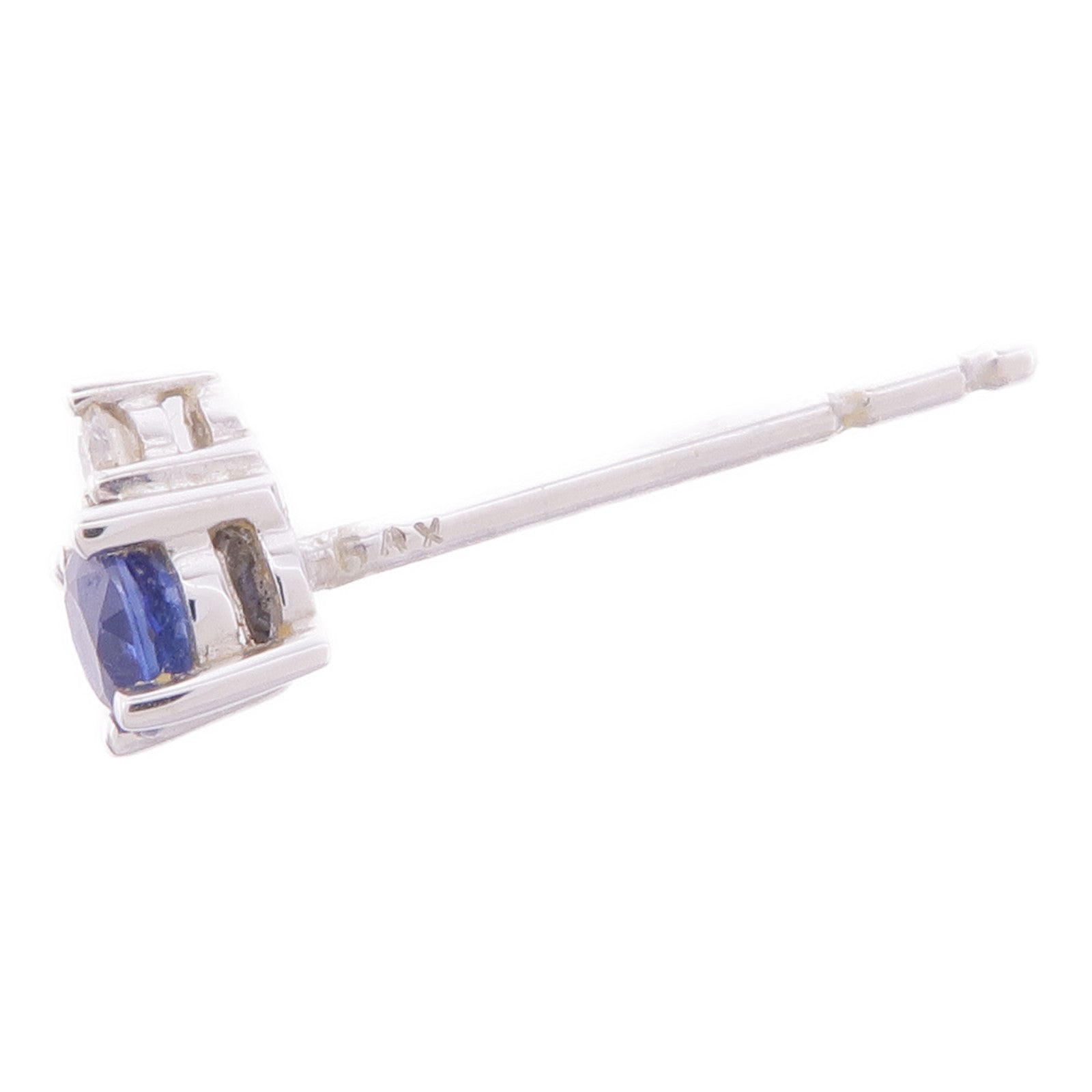 JEWELRY 18K白金Sapphire Diamond Earrings藍寶石/鑽石耳環