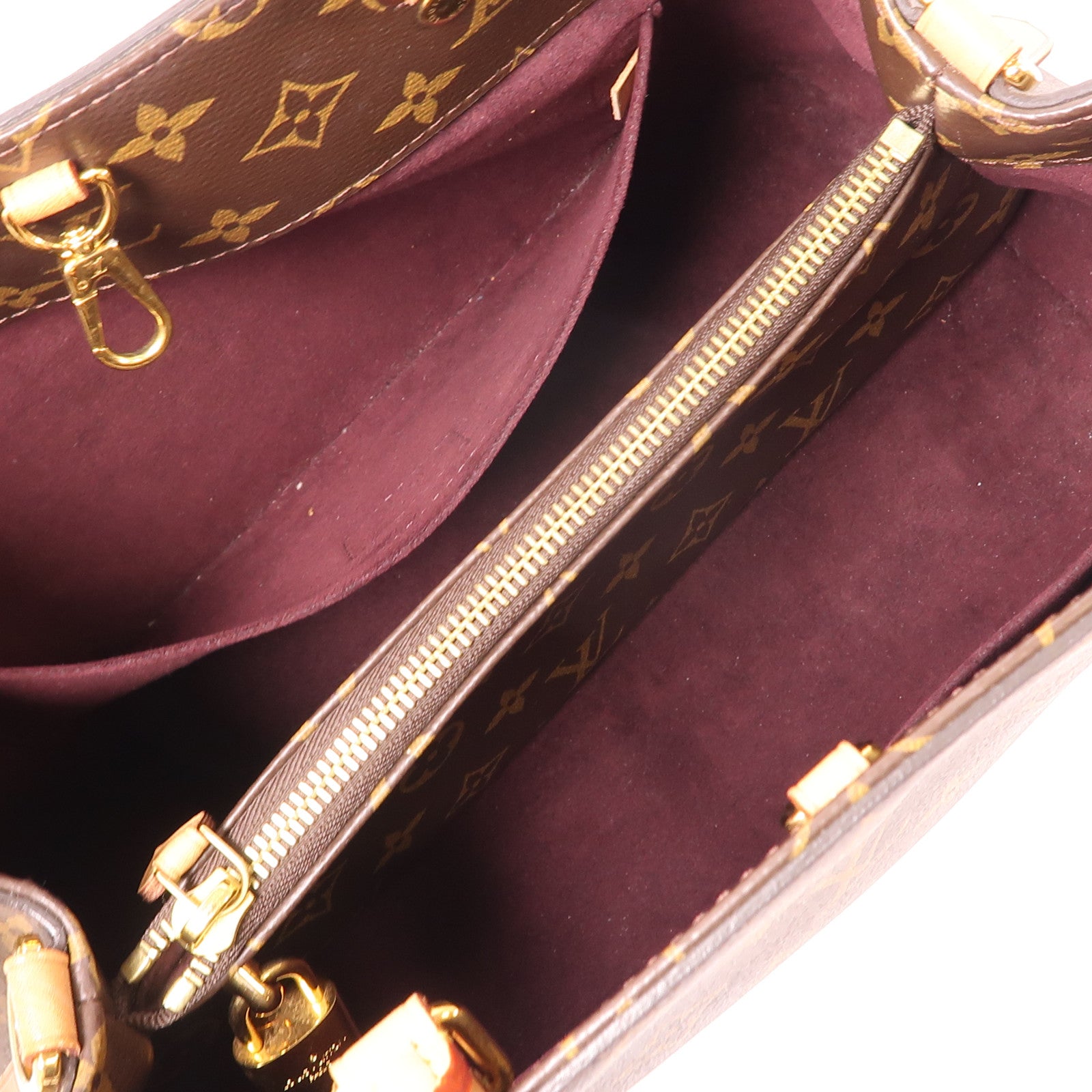 LOUIS VUITTON Monogram Montaigne MM金扣手挽肩背兩用袋