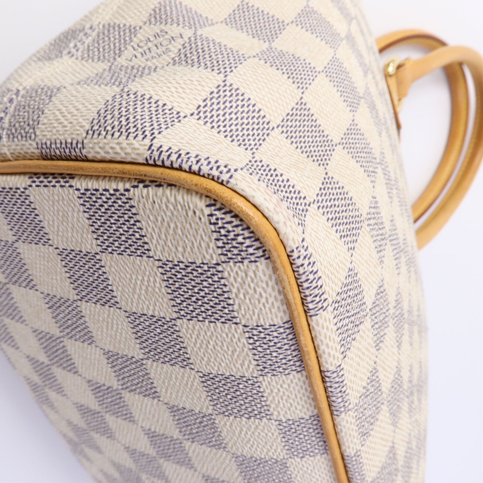 LOUIS VUITTON 【激減優惠】Damier Azur Saleya PM金扣手挽袋