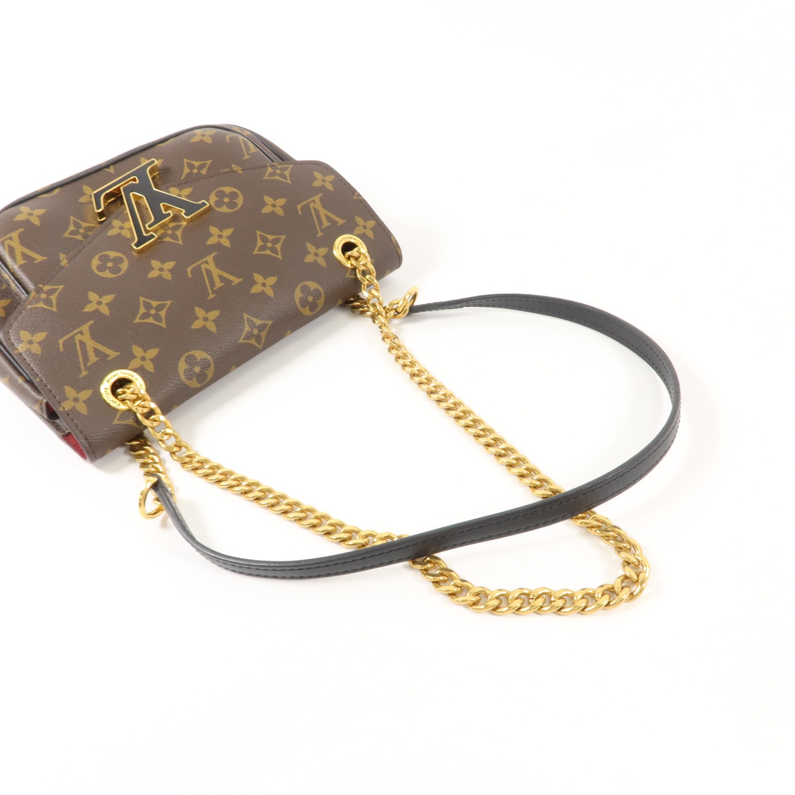 LOUIS VUITTON Monogram Passy金扣肩背袋棕色