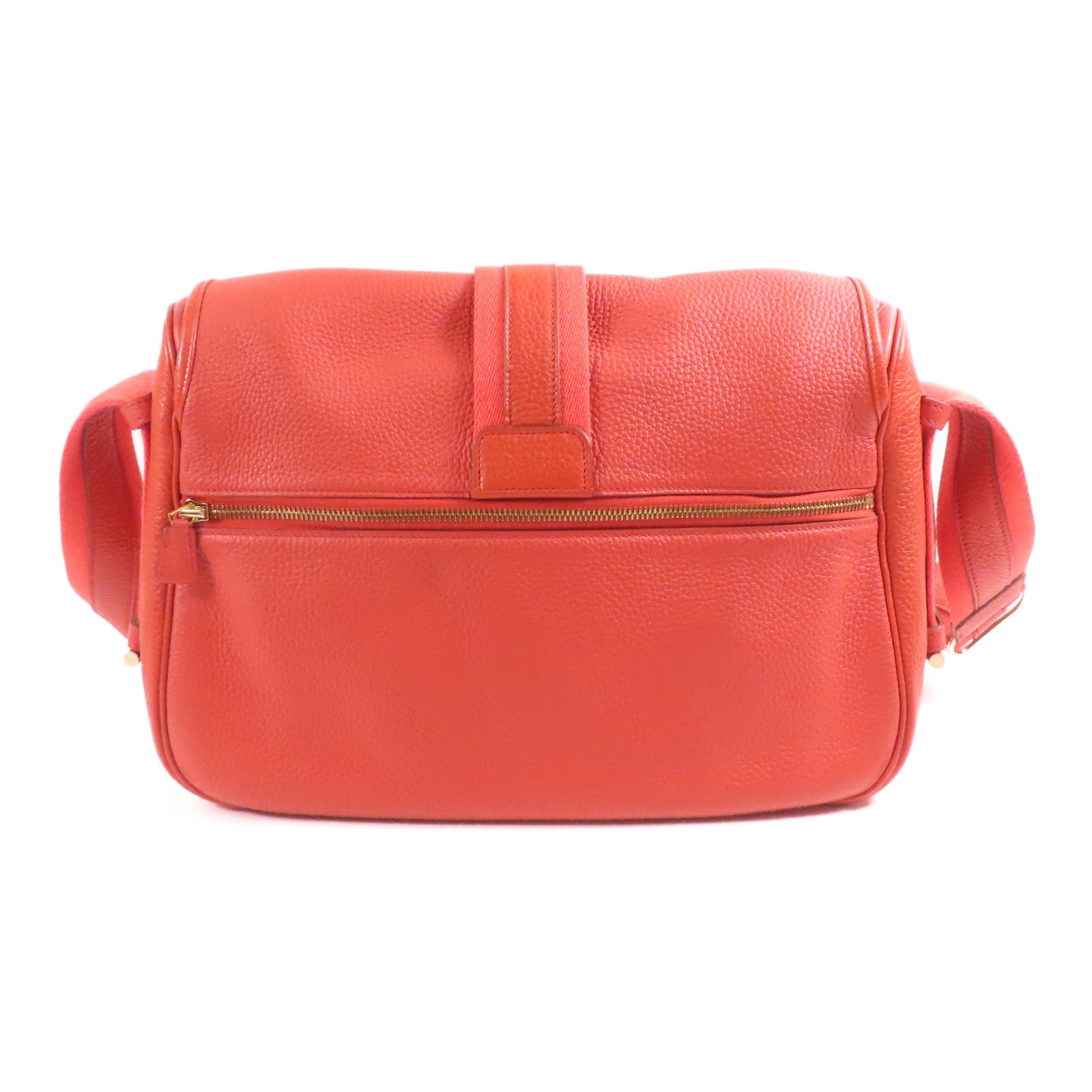 HERMES Clemence皮革Bourlingue Bag金扣肩背袋