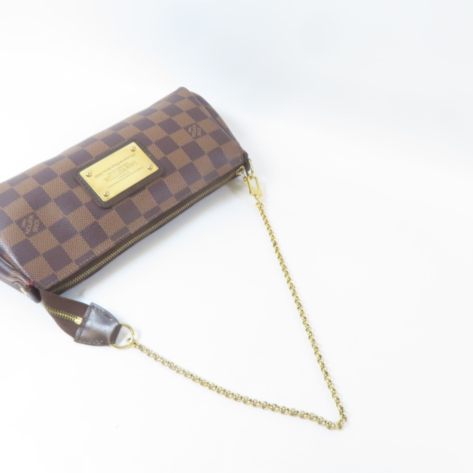 LOUIS VUITTON 【激減優惠】Damier Eva金扣手挽肩背兩用袋啡色