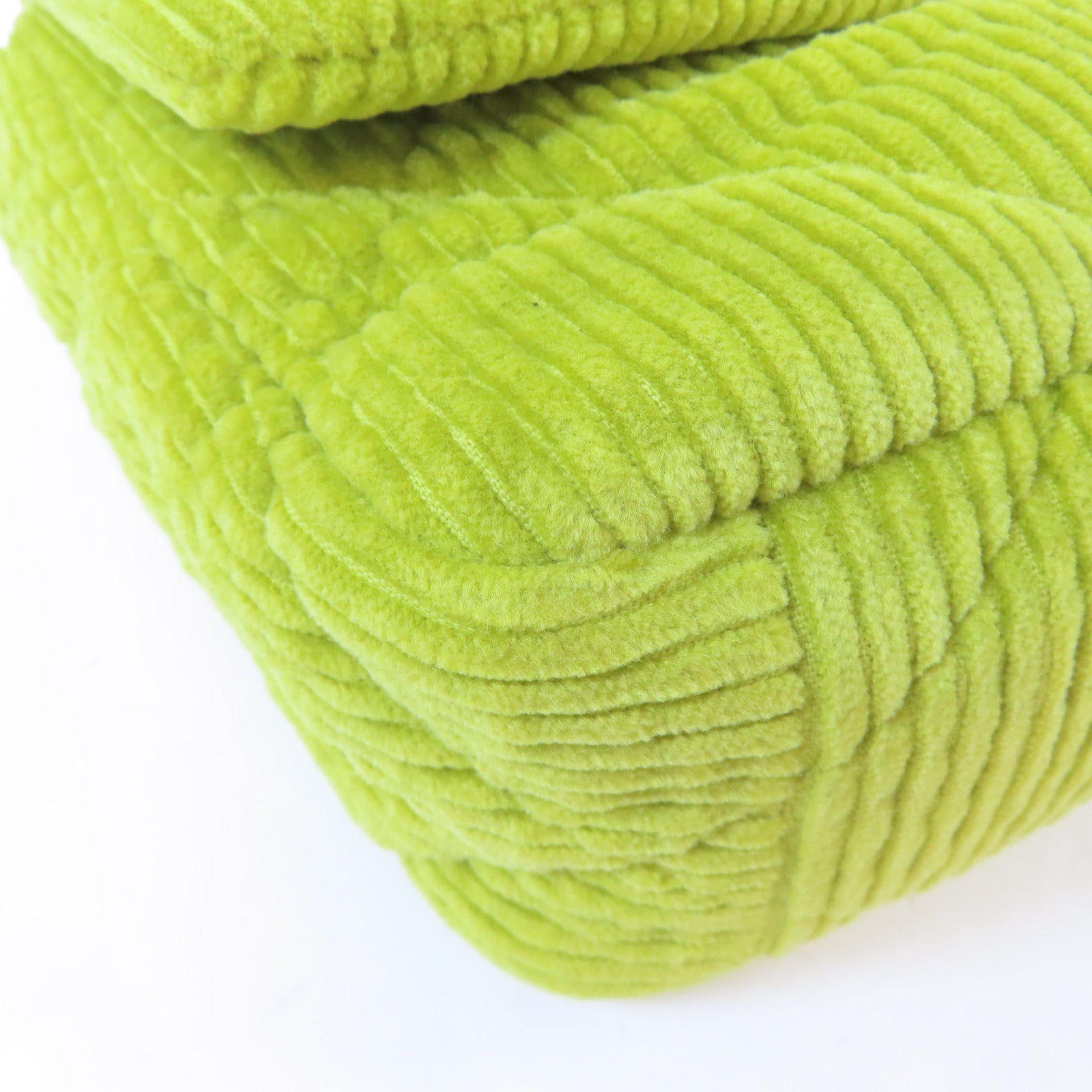 CHANEL 【激減優惠】菱格燈芯絨Chanel 19金扣/銀扣鏈帶手挽肩背兩用袋綠色