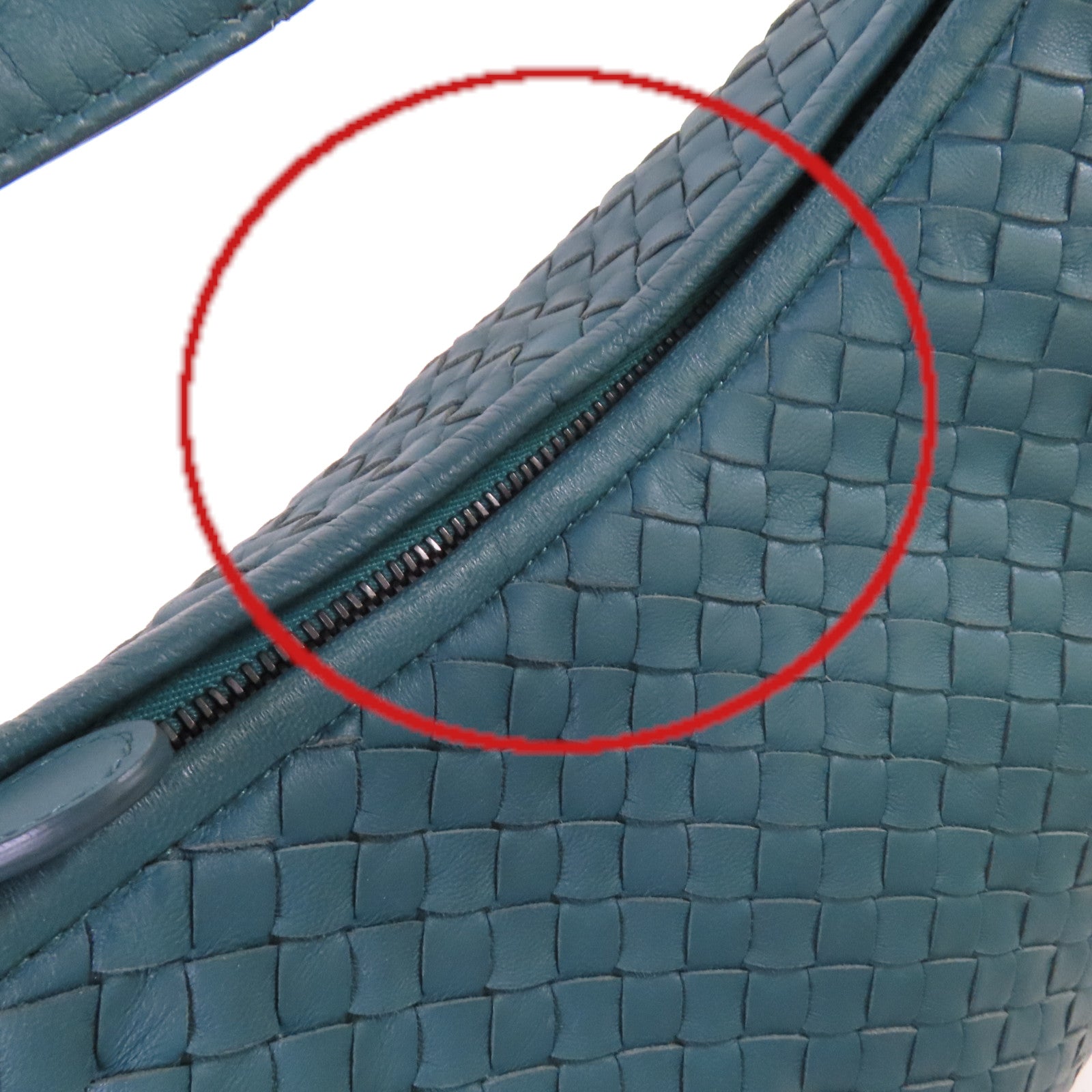 BOTTEGA VENETA 織紋皮革Intrecciato Shoulder Bag肩背袋綠色