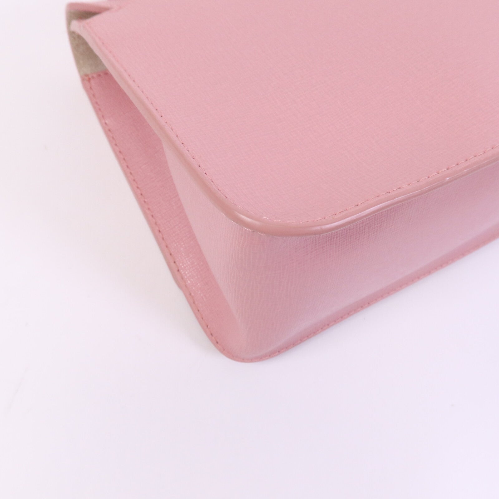Furla 牛皮皮革Chain Shoulder Bag金扣鏈帶手挽肩背兩用袋