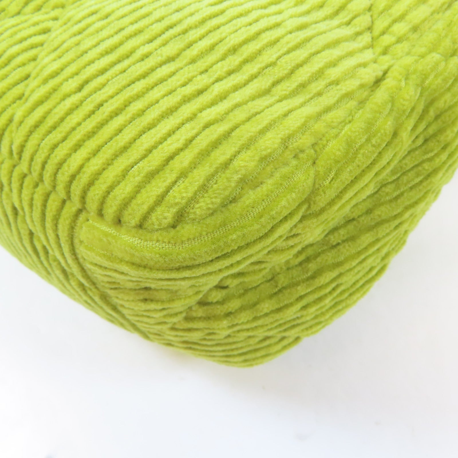 CHANEL 【激減優惠】菱格燈芯絨Chanel 19金扣/銀扣鏈帶手挽肩背兩用袋綠色