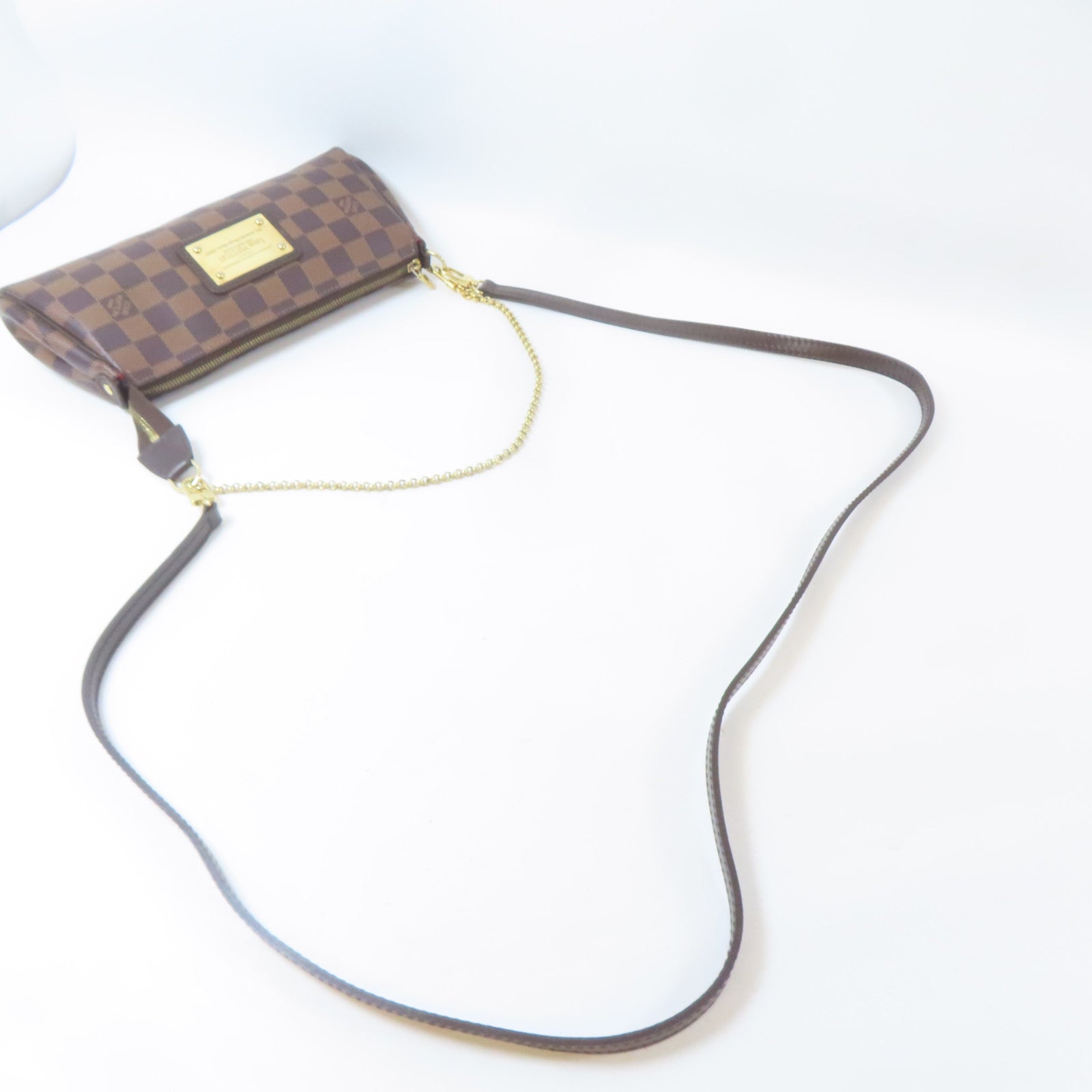 LOUIS VUITTON 【激減優惠】Damier Eva金扣手挽肩背兩用袋啡色