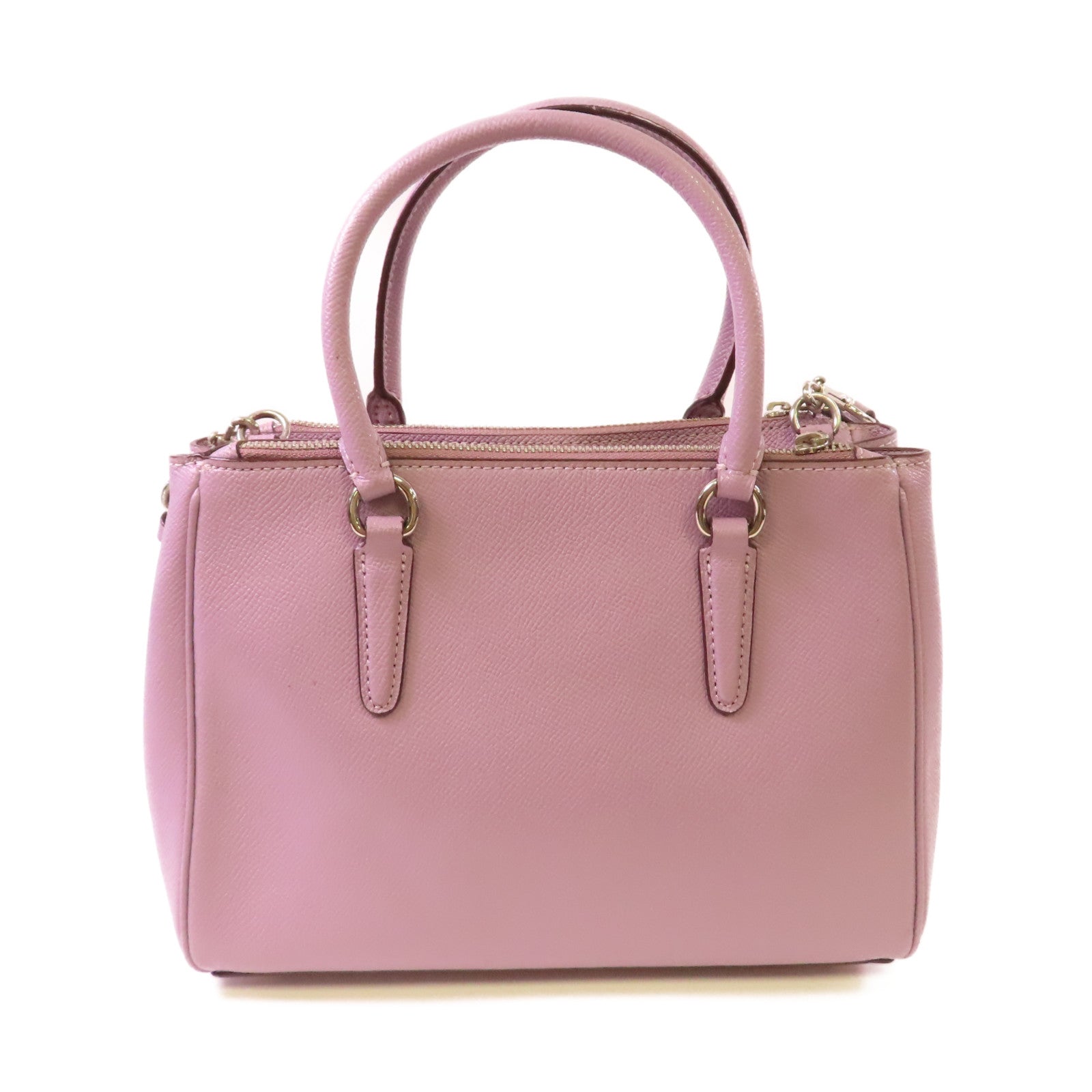 COACH 【激減優惠】牛皮皮革2Way Shoulder Bag手挽肩背兩用袋淺紫色