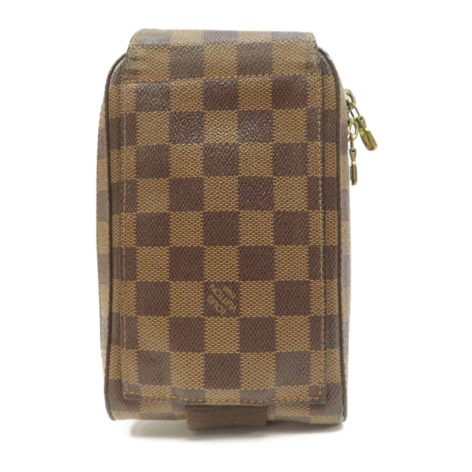 LOUIS VUITTON 【激減優惠】Damier Ebene Geronimos金扣腰包啡色