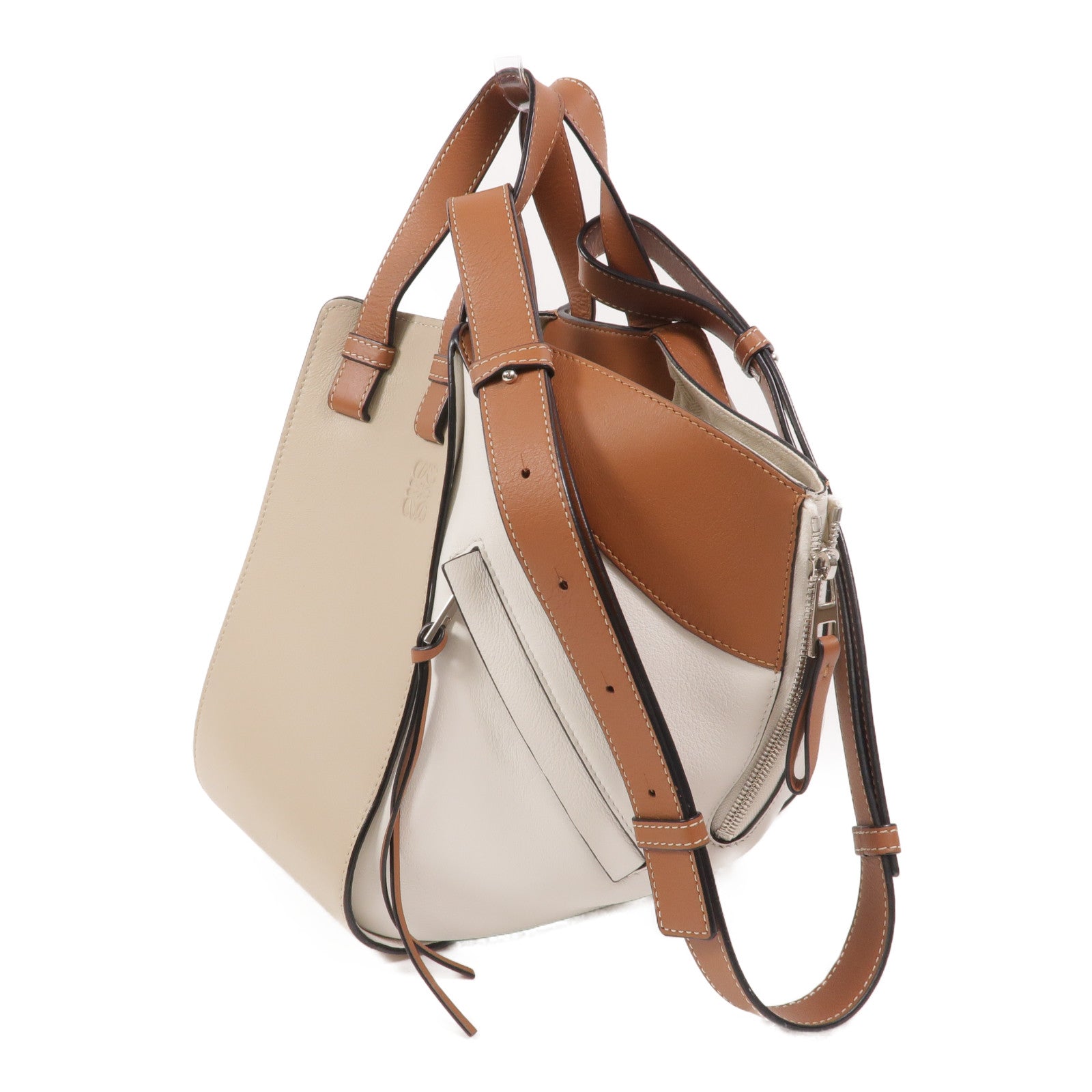 LOEWE 牛皮皮革Hammock Medium肩背袋