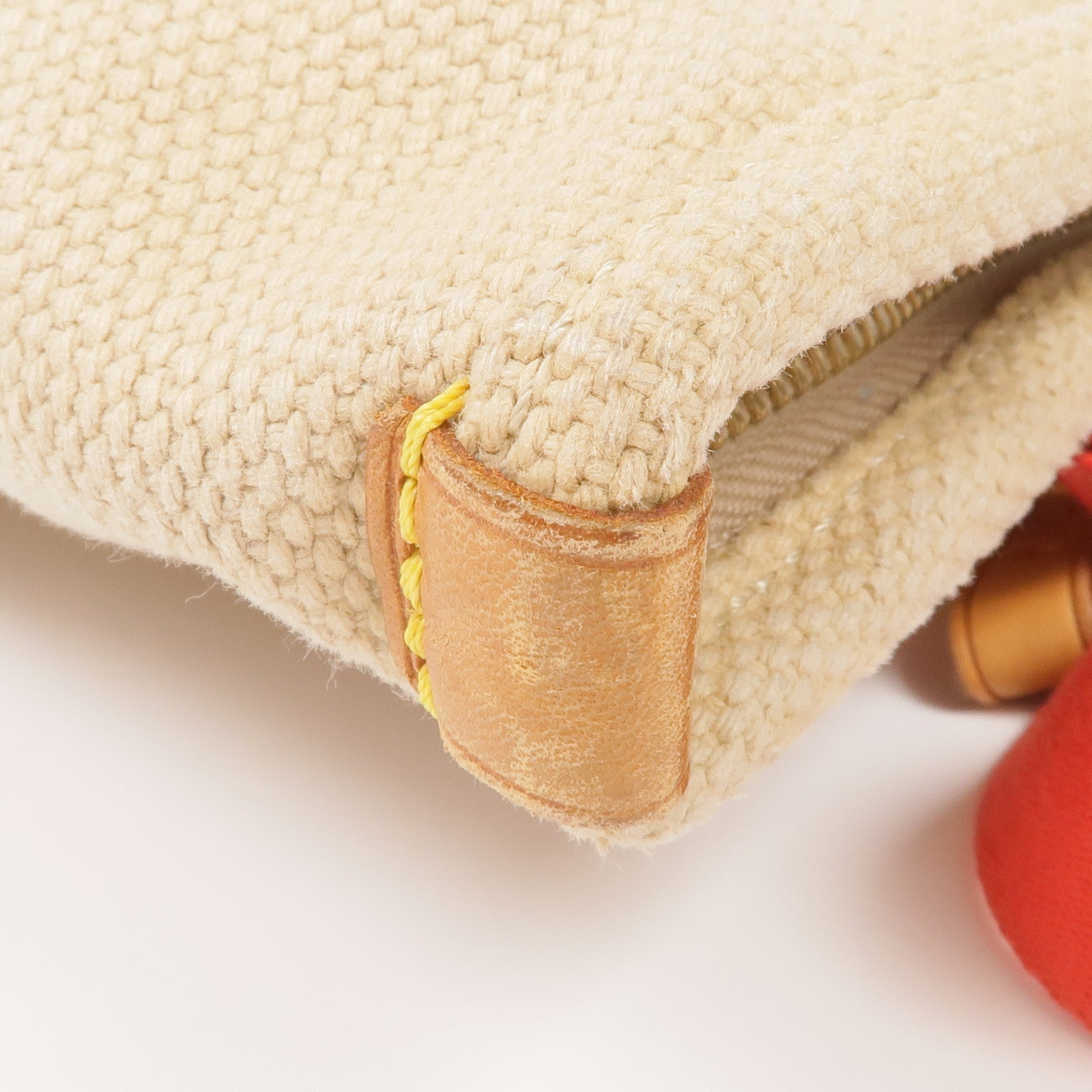 LOUIS VUITTON 帆布Cabas MM金扣手挽袋