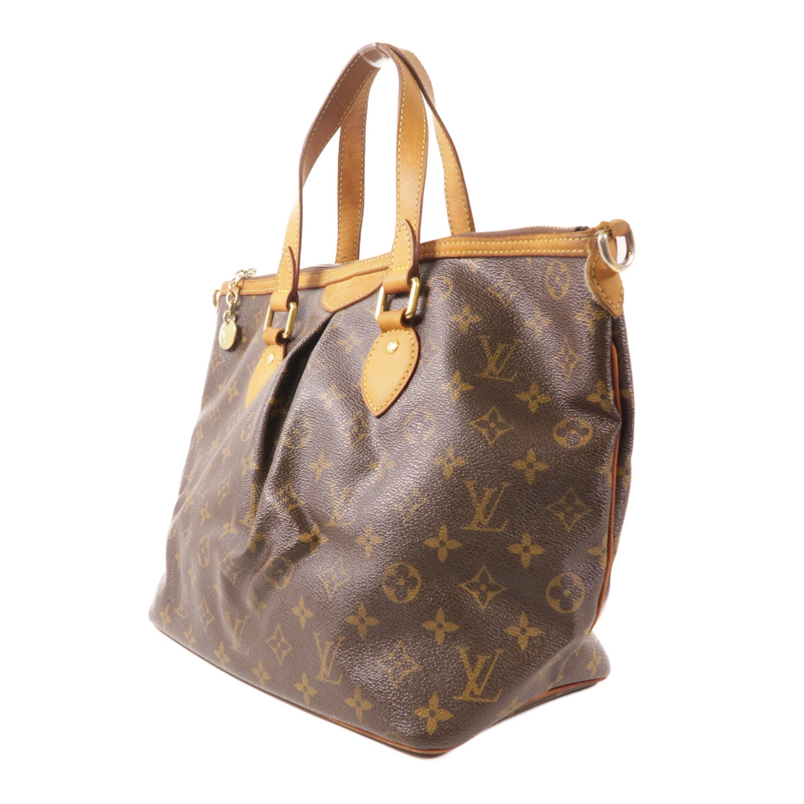 LOUIS VUITTON LV GHW Palermo PM 2 Way Shoulder Bag M40145 Monogram Brown