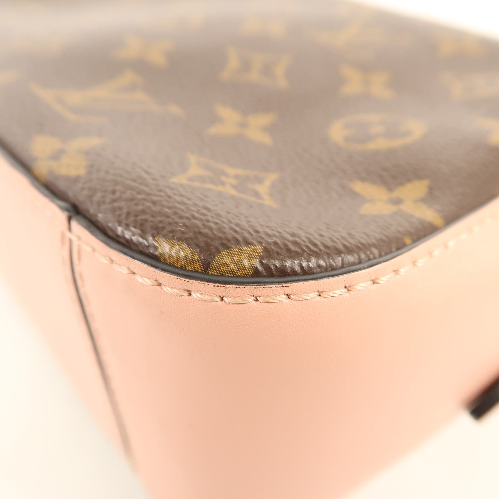 LOUIS VUITTON Monogram Saintonge金扣手挽肩背兩用袋