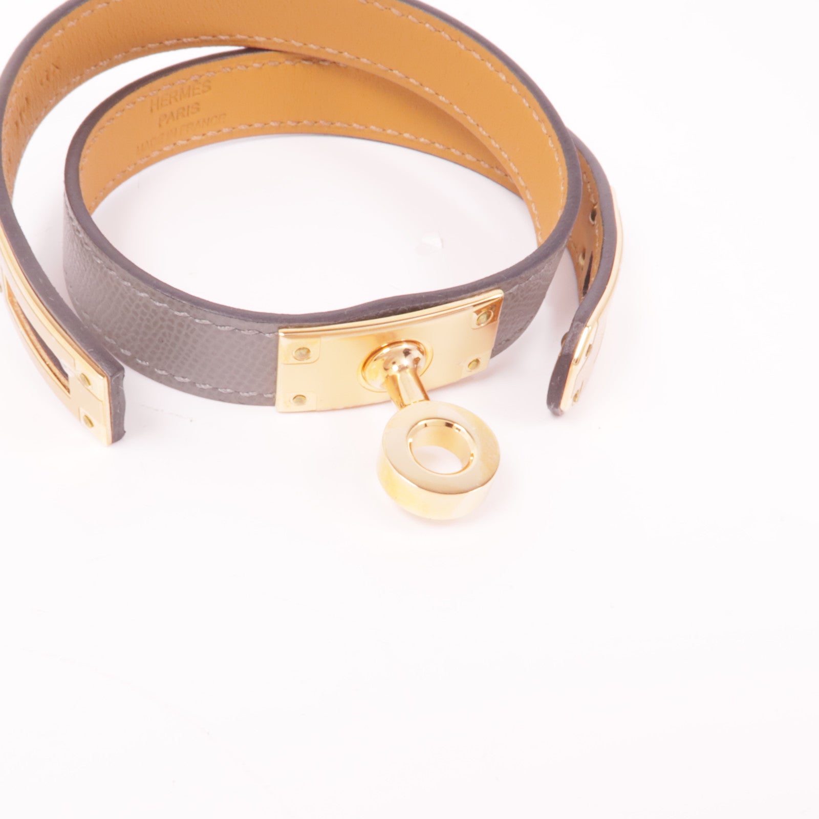 HERMES Epsom皮革Kelly Double Tour 手鐲