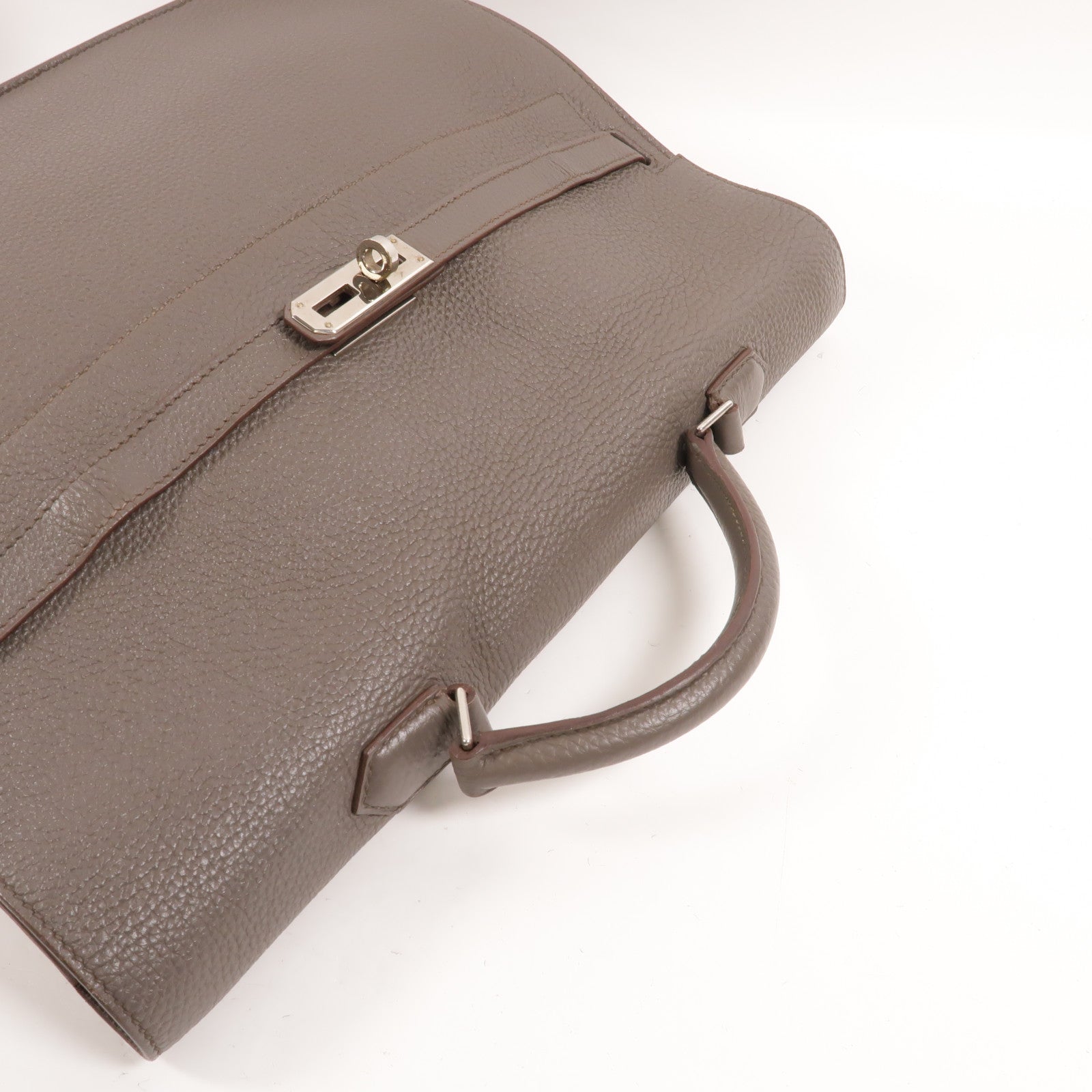 HERMES Togo皮革Kelly Depeches 34公事包Etain