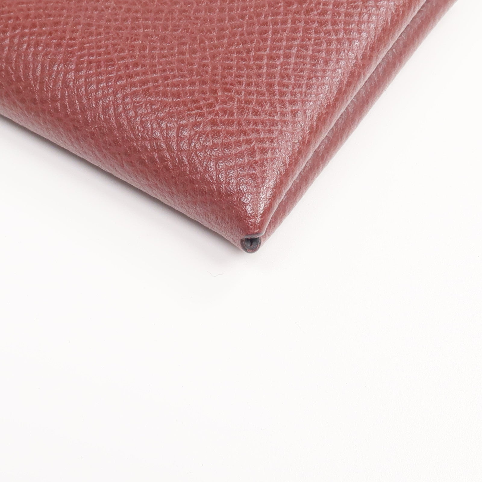 HERMES 【激減優惠】Epsom皮革Calvi Card Holder銀扣卡片套