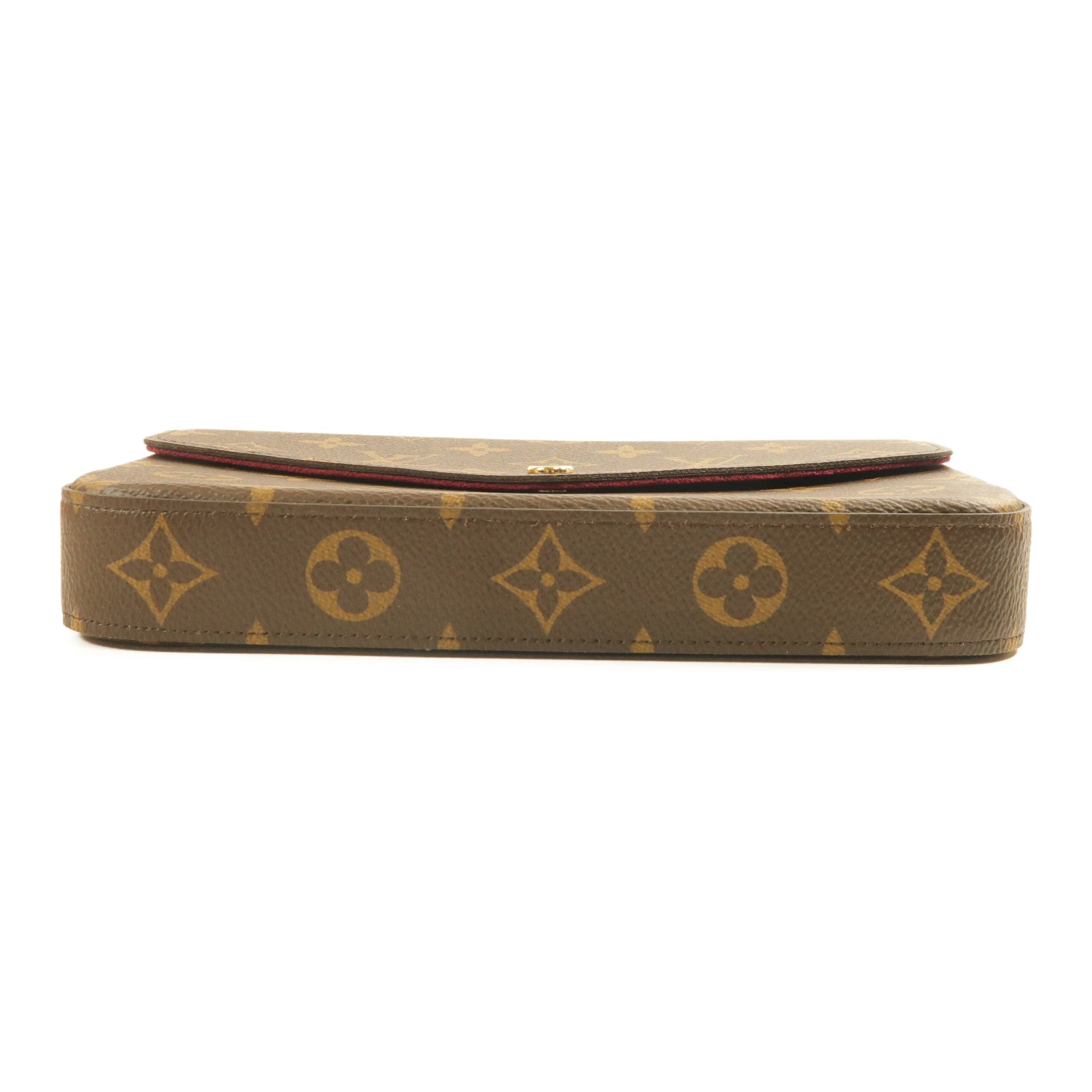 LOUIS VUITTON Monogram Felicie Pochette金扣鏈帶肩背袋