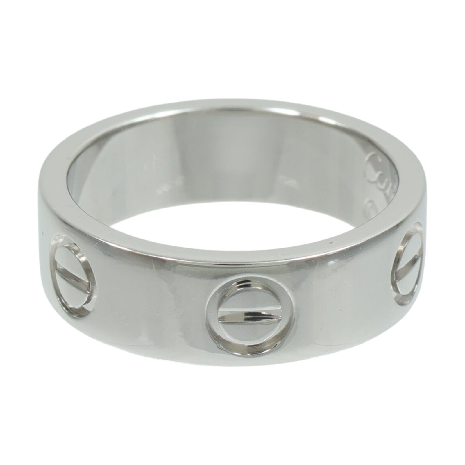 CARTIER 18K白金Love Ring戒指