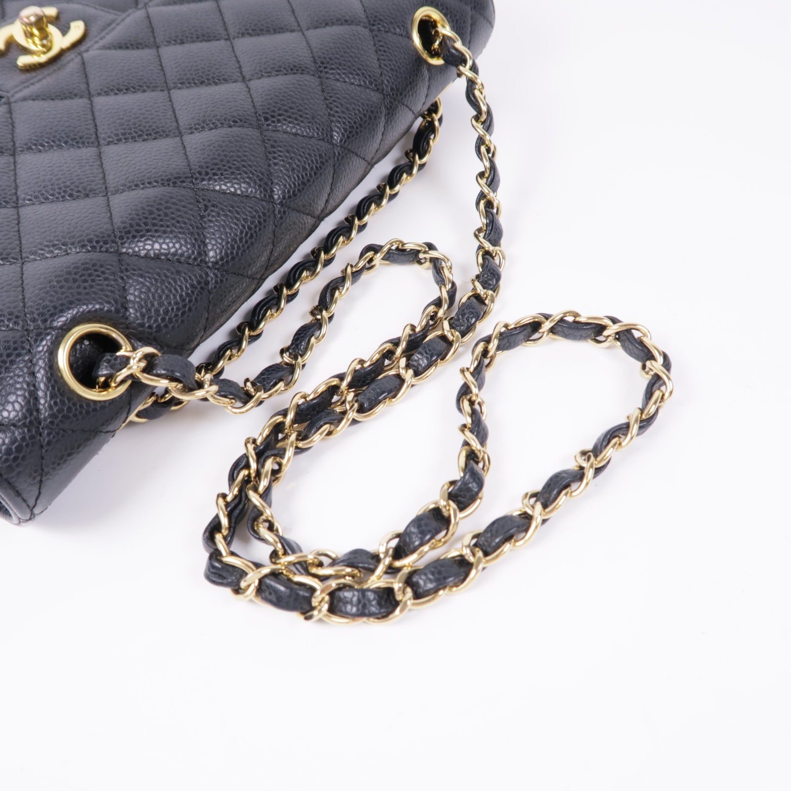 CHANEL 牛皮皮革Classic 25金扣鏈帶肩背袋